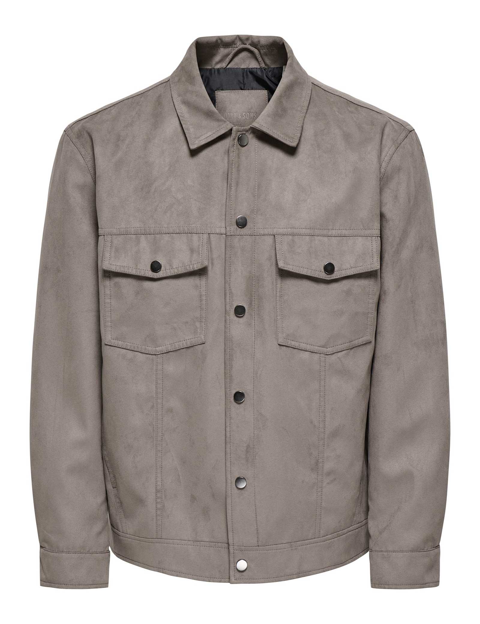 Faux Suede Trucker Jacket - image 1