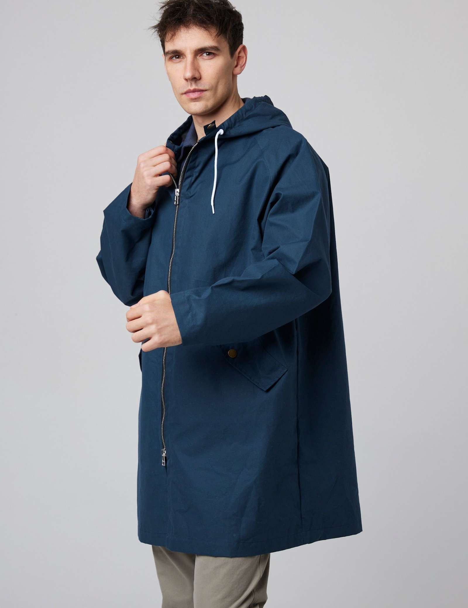 Pure Cotton Hooded Raincoat - image 2