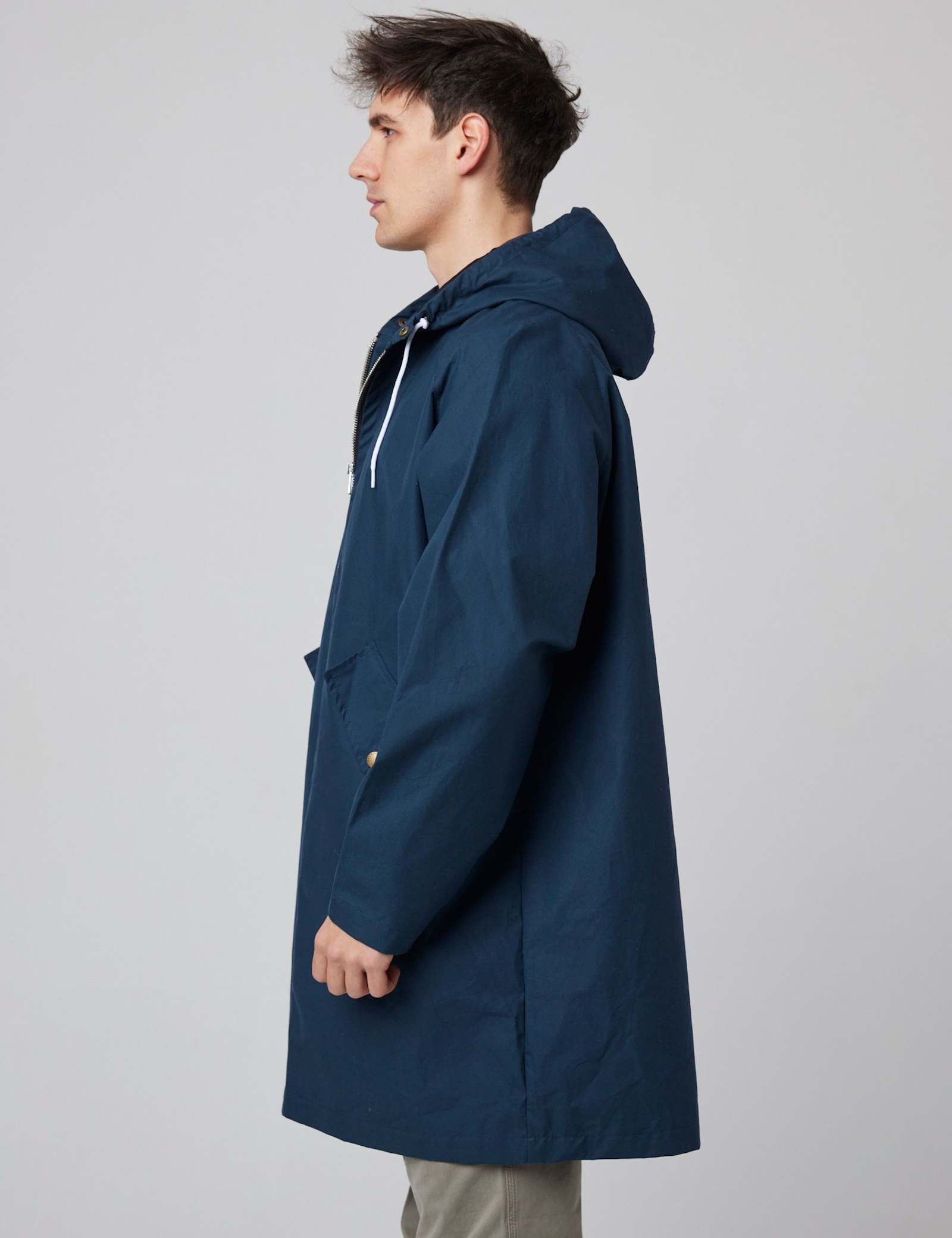 Pure Cotton Hooded Raincoat - image 4