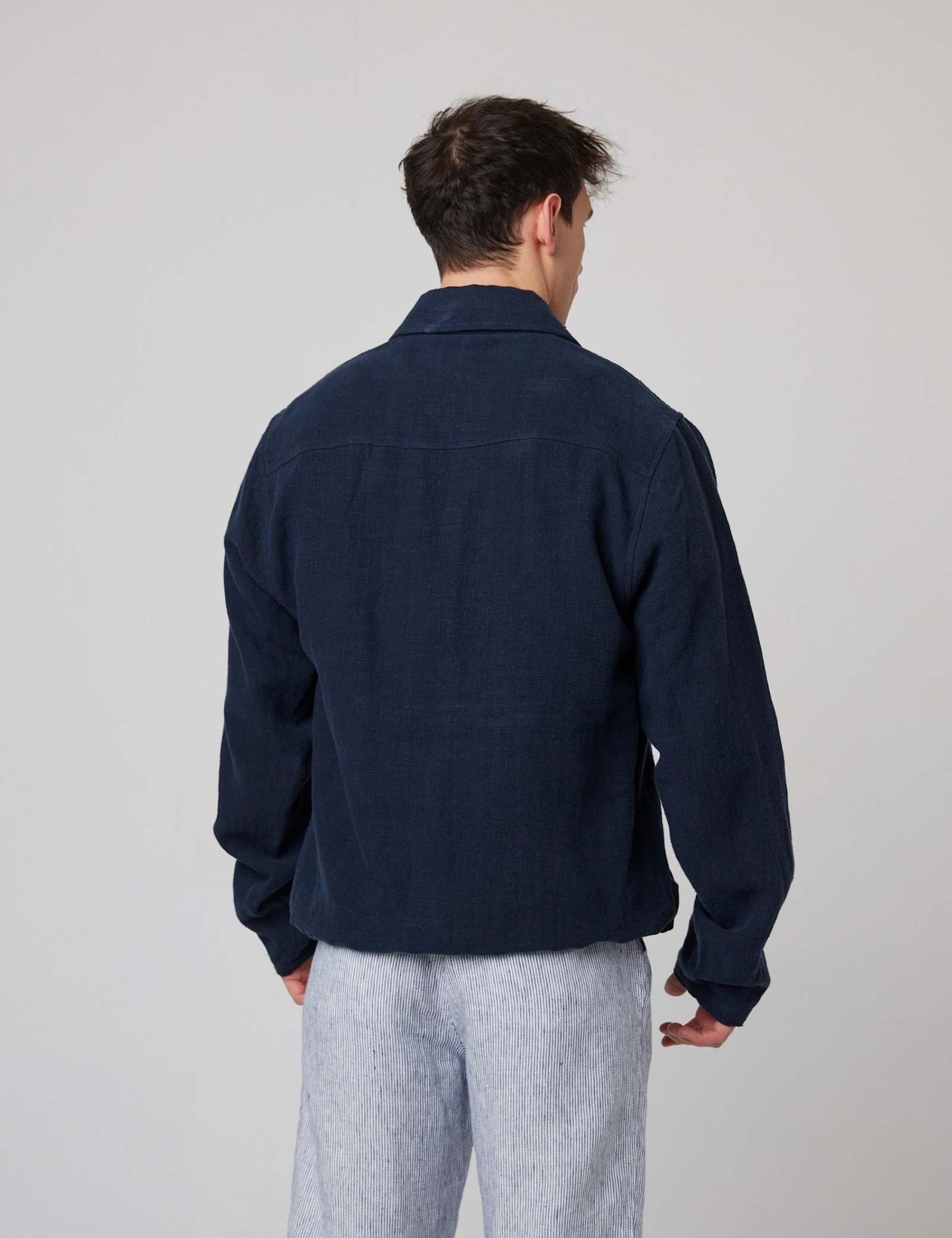 Pure Linen Bomber Jacket - image 3