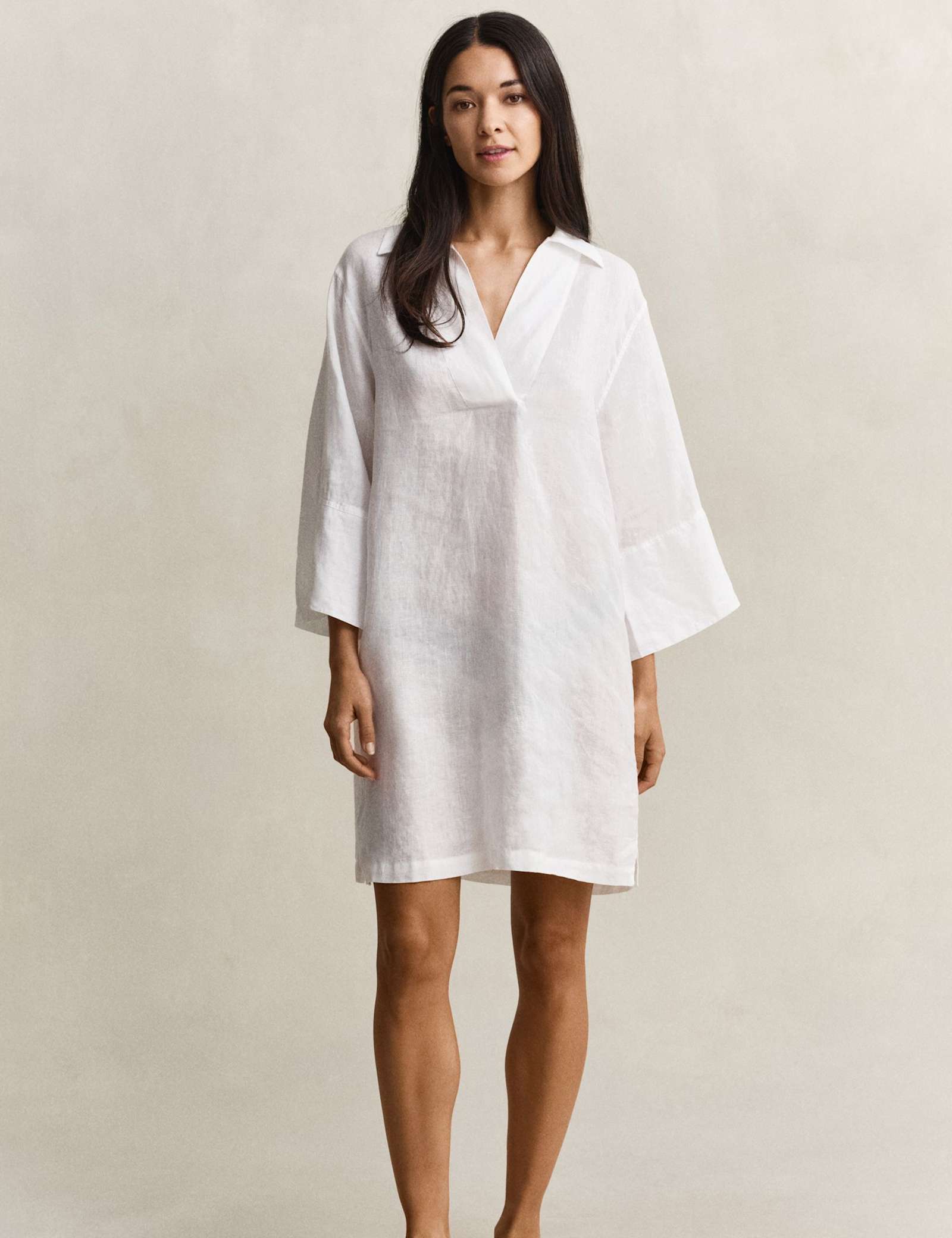 Pure Linen Knee Length Shift Dress - image 3