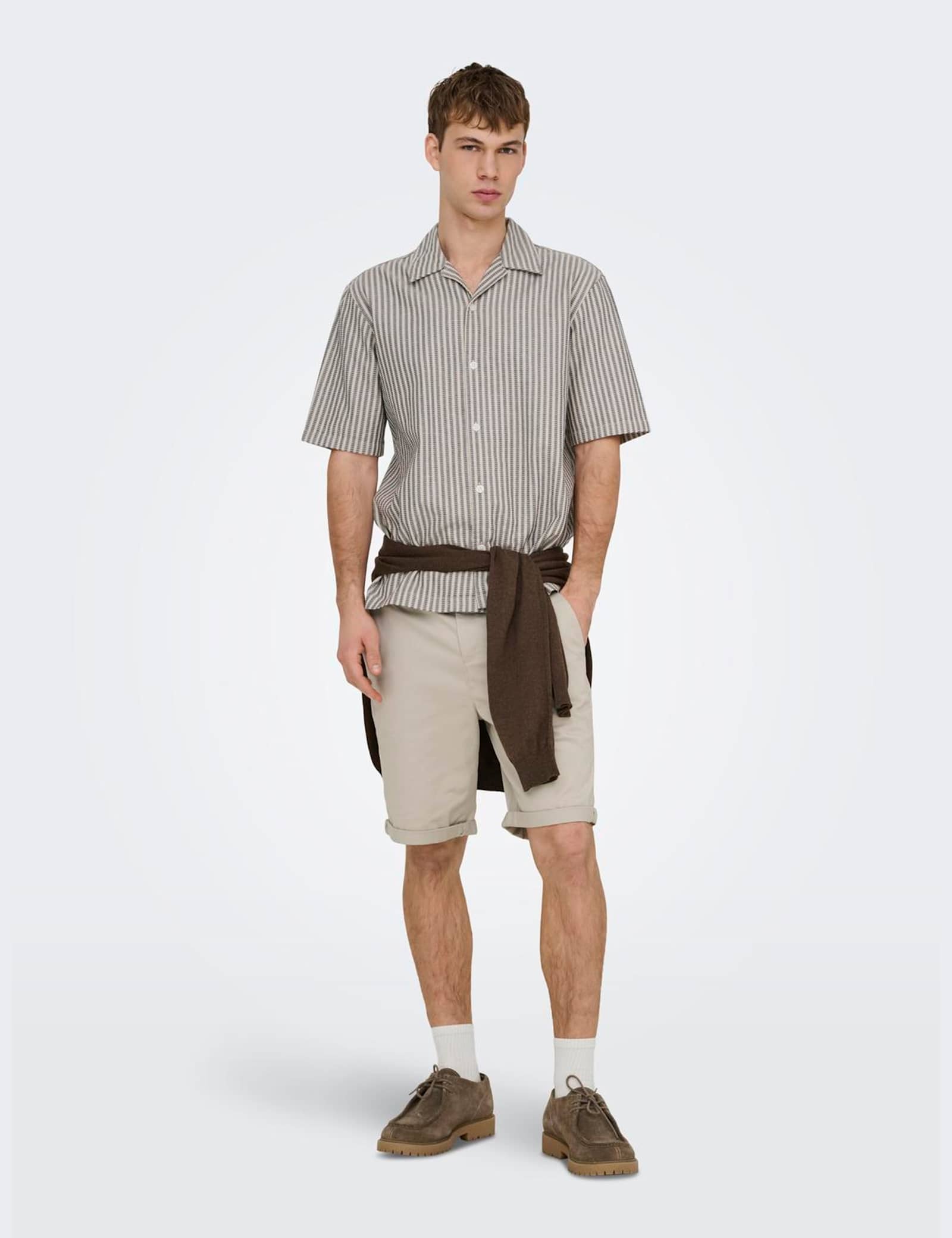 Onsroberts Regular Fit Pure Cotton Striped Shirt - image 2