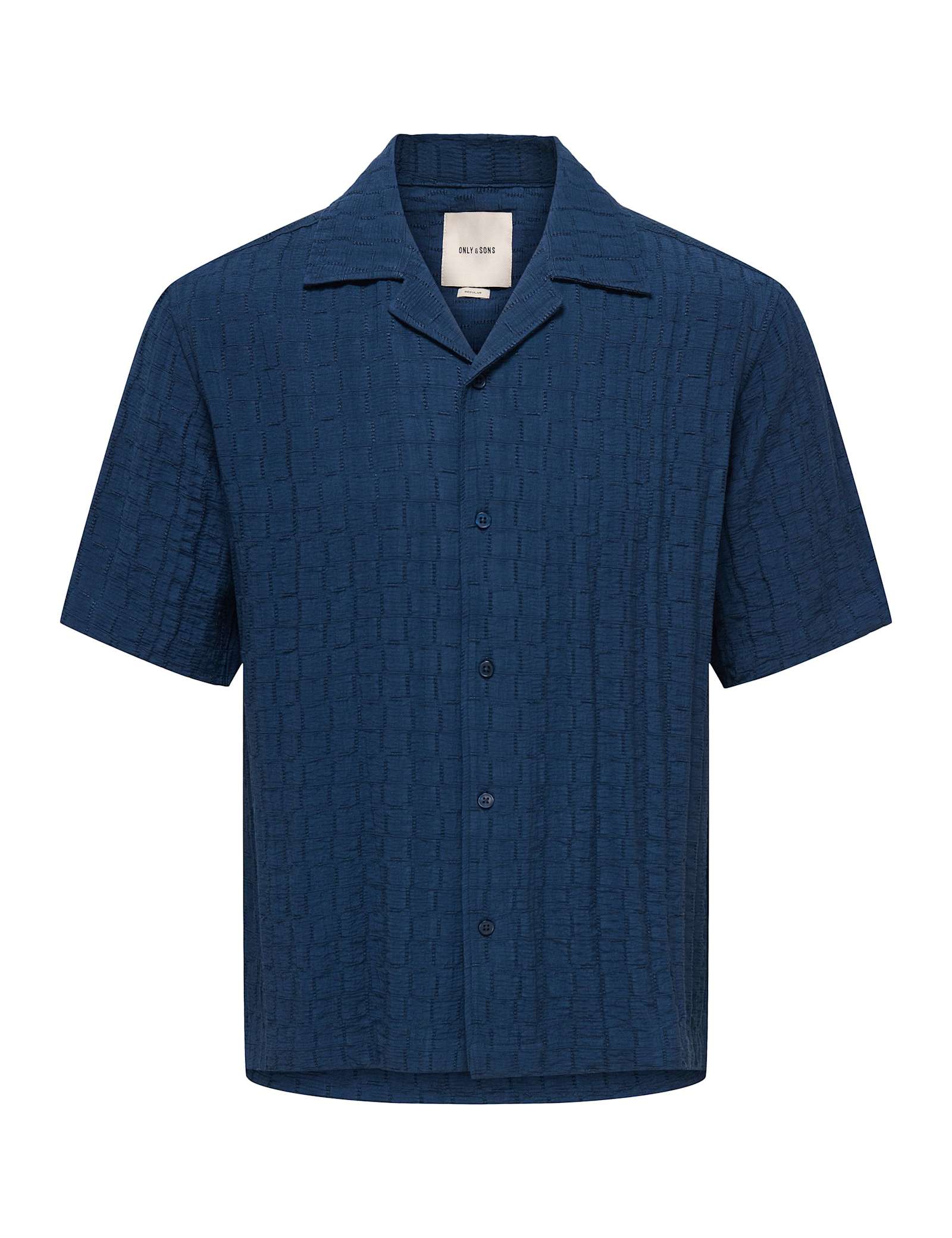 Regular Fit Cuban Collar Short Sleeve Shirt - image 1