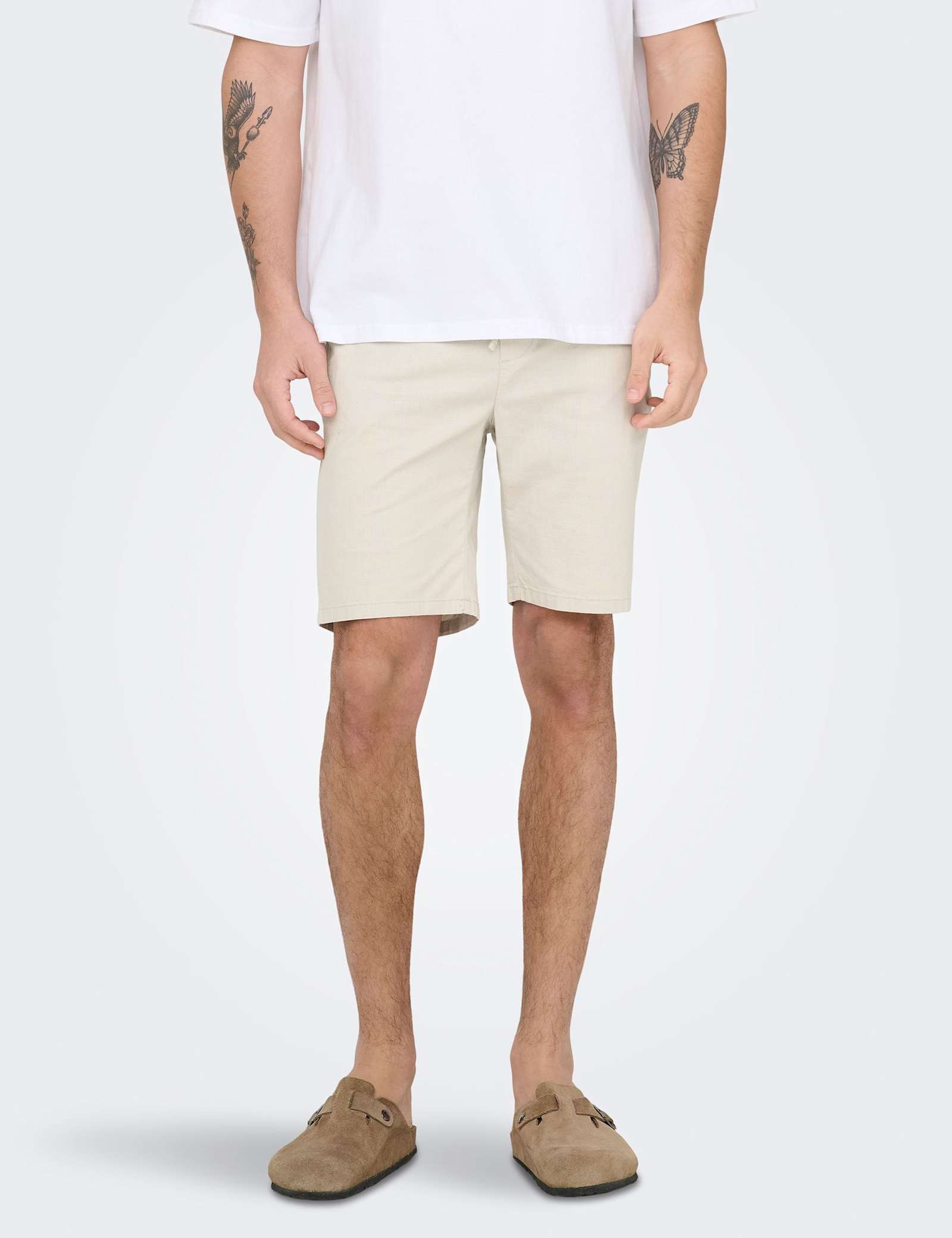 Slim Fit Cotton Rich Lightweight Shorts - image 3