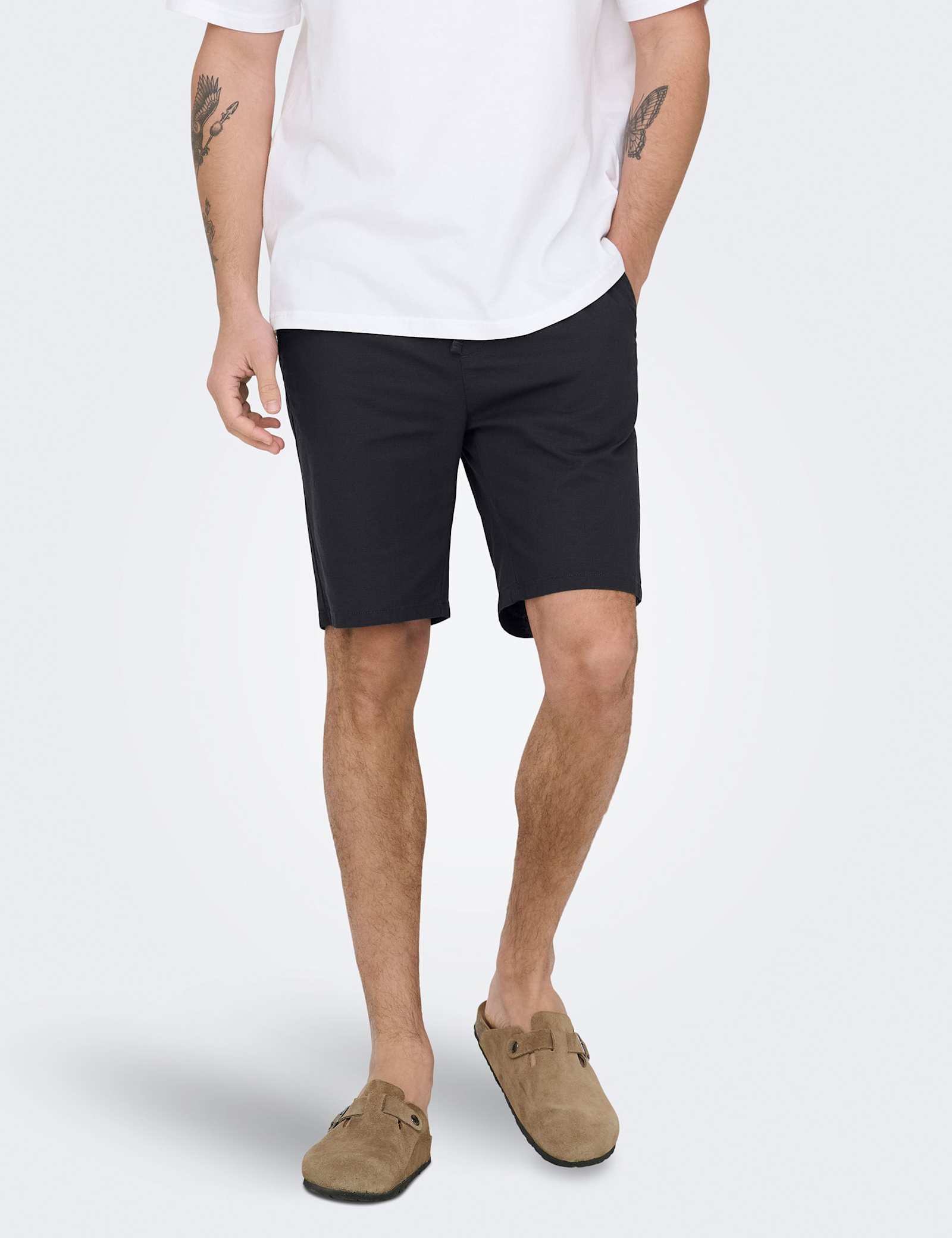 Slim Fit Cotton Rich Lightweight Shorts - image 4