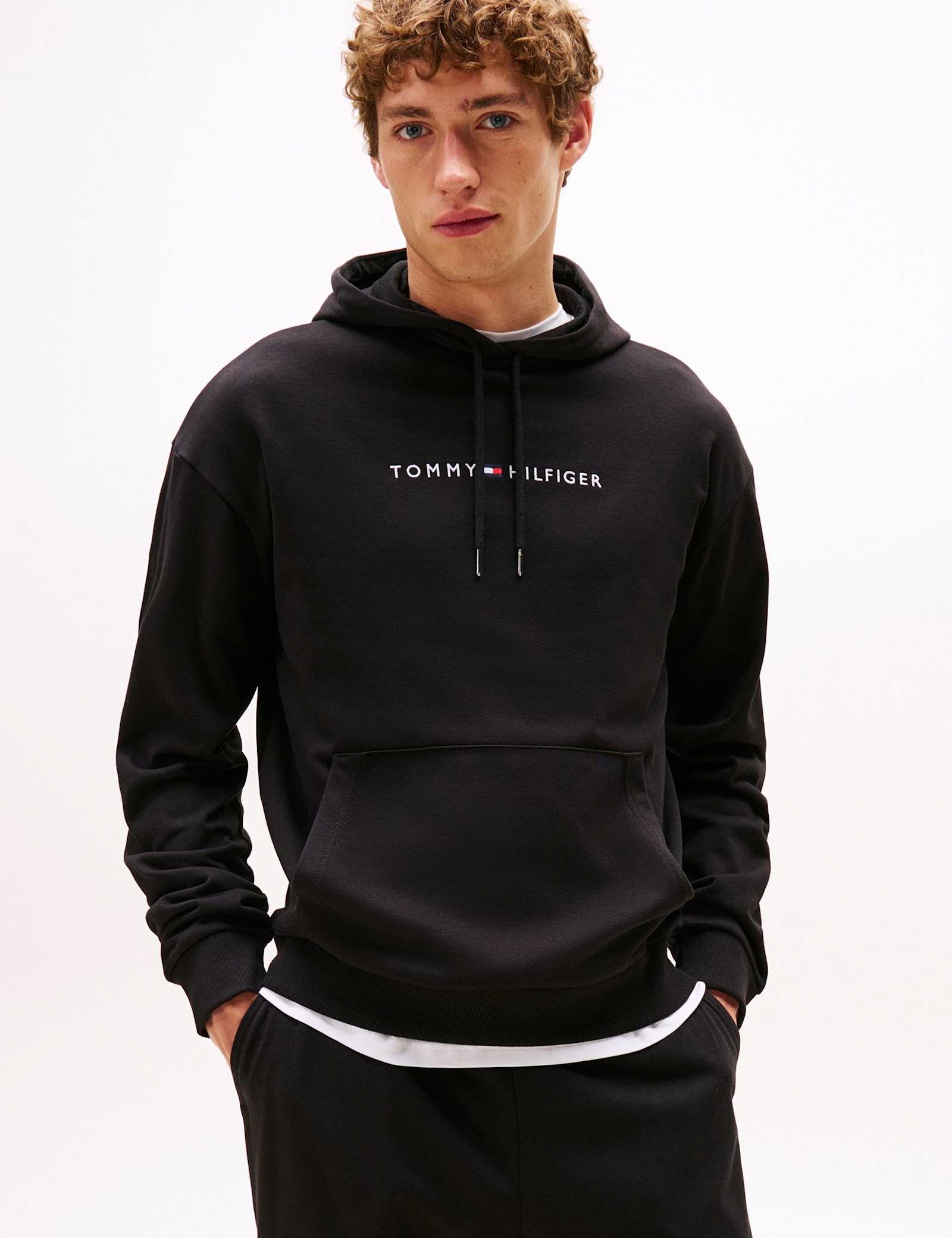 Cotton Blend Drawstring Loungewear Hoodie - image 2