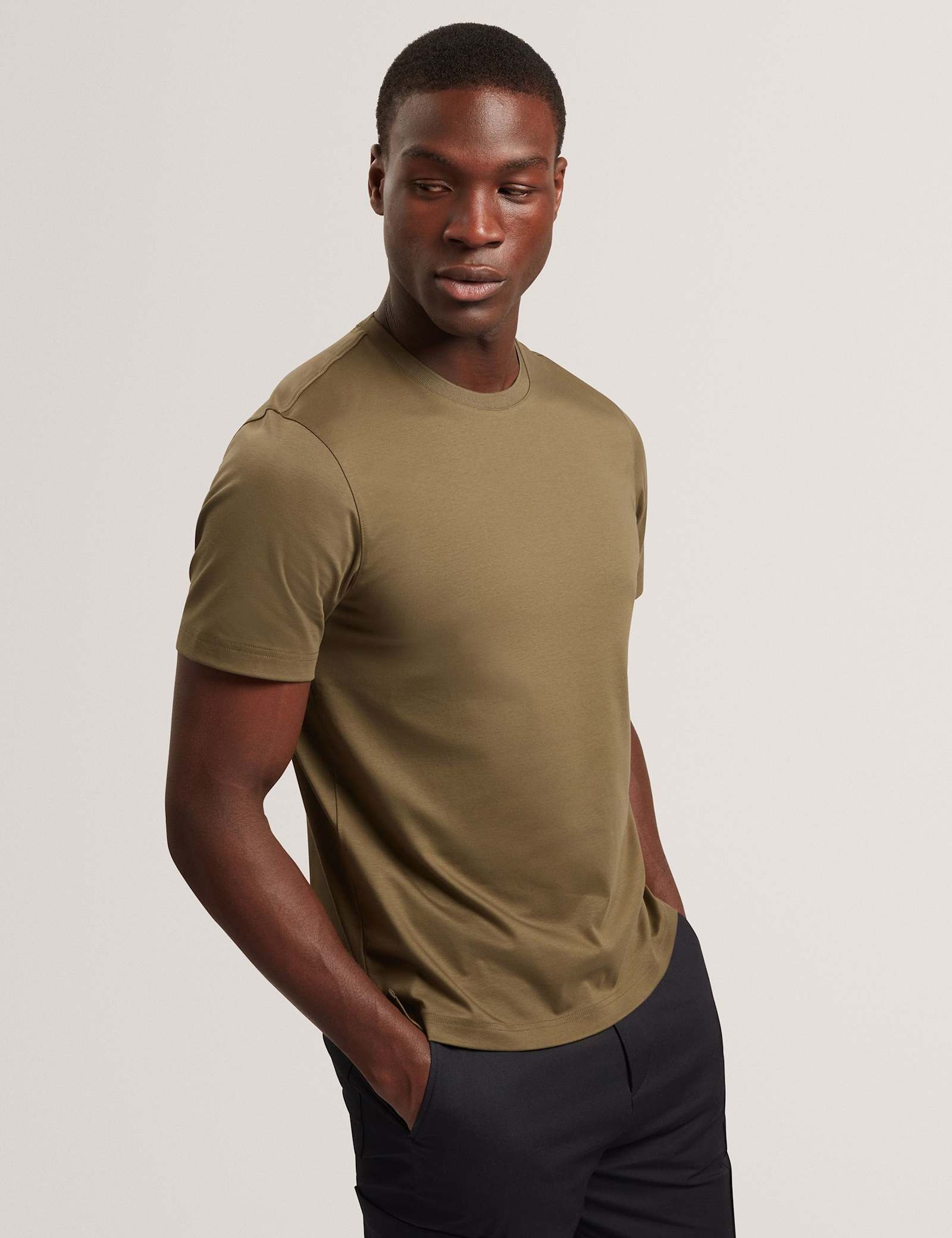 Pure Cotton Crew Neck T-Shirt - image 4