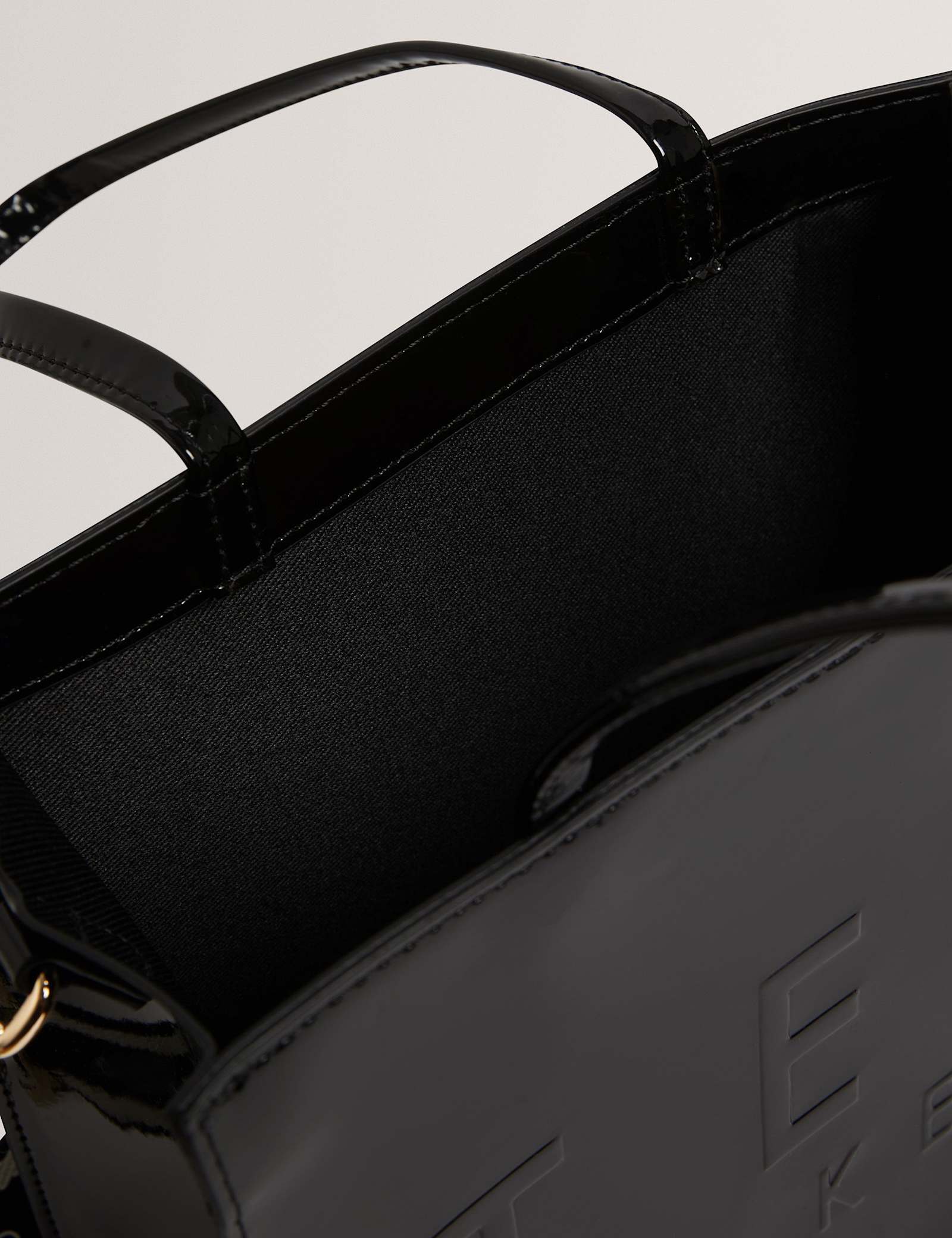 Patent Finish Webbing Strap Tote Bag - image 2