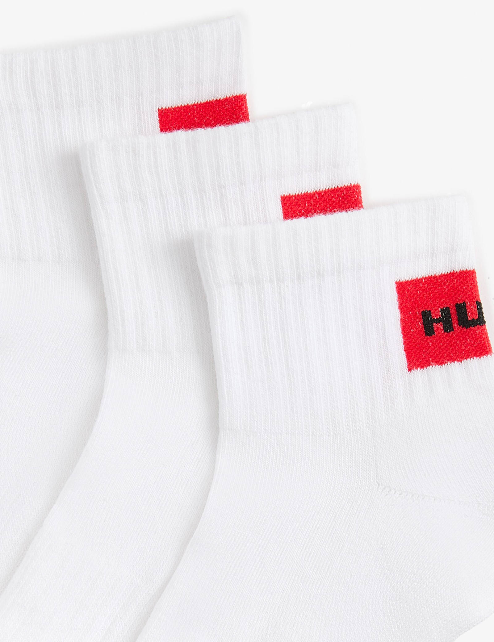3 Pack Logo Label Cotton Rich Ribbed Socks - image 3