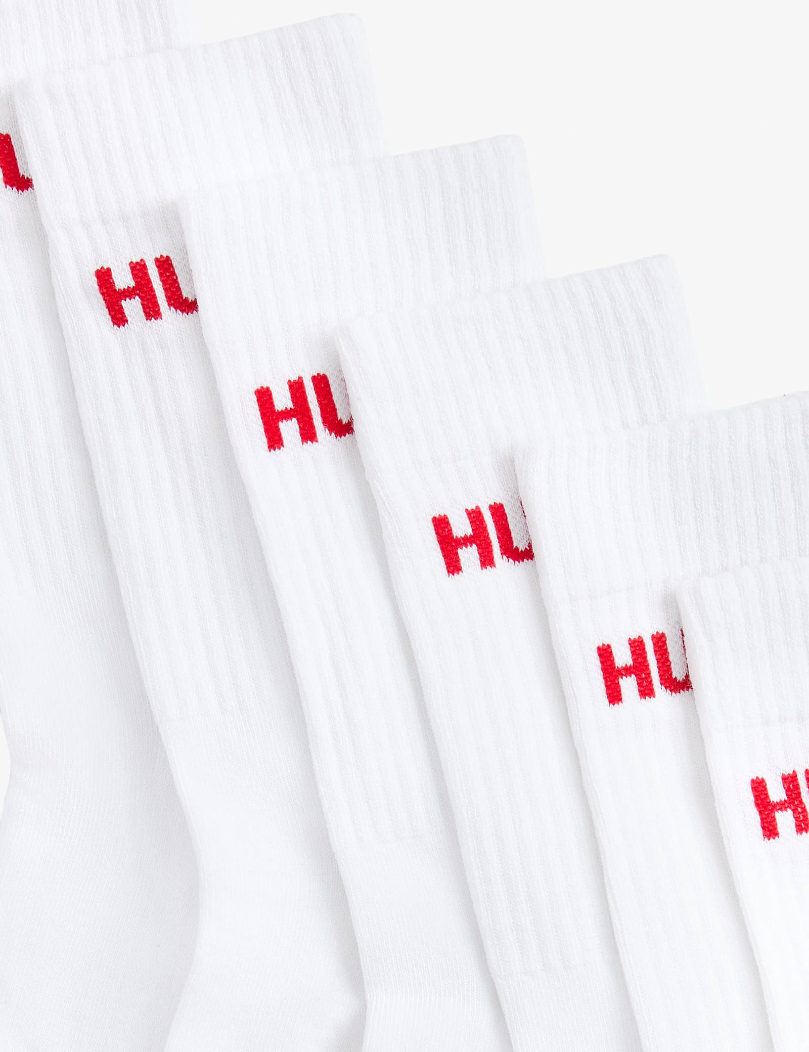 6 Pack Logo Cotton Rich Ribbed Socks - image 5