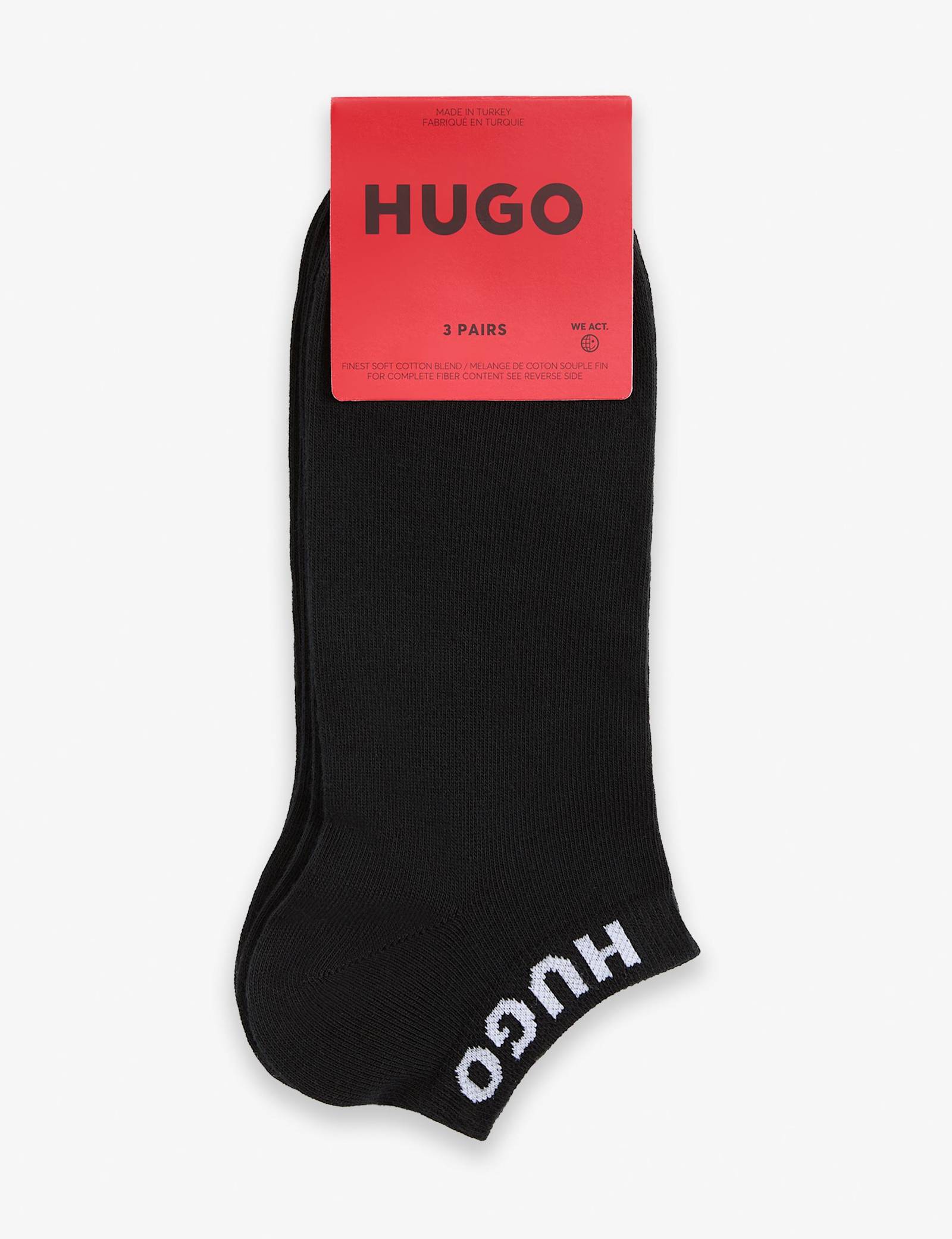 3 Pack Cotton Rich Trainer Socks - image 1