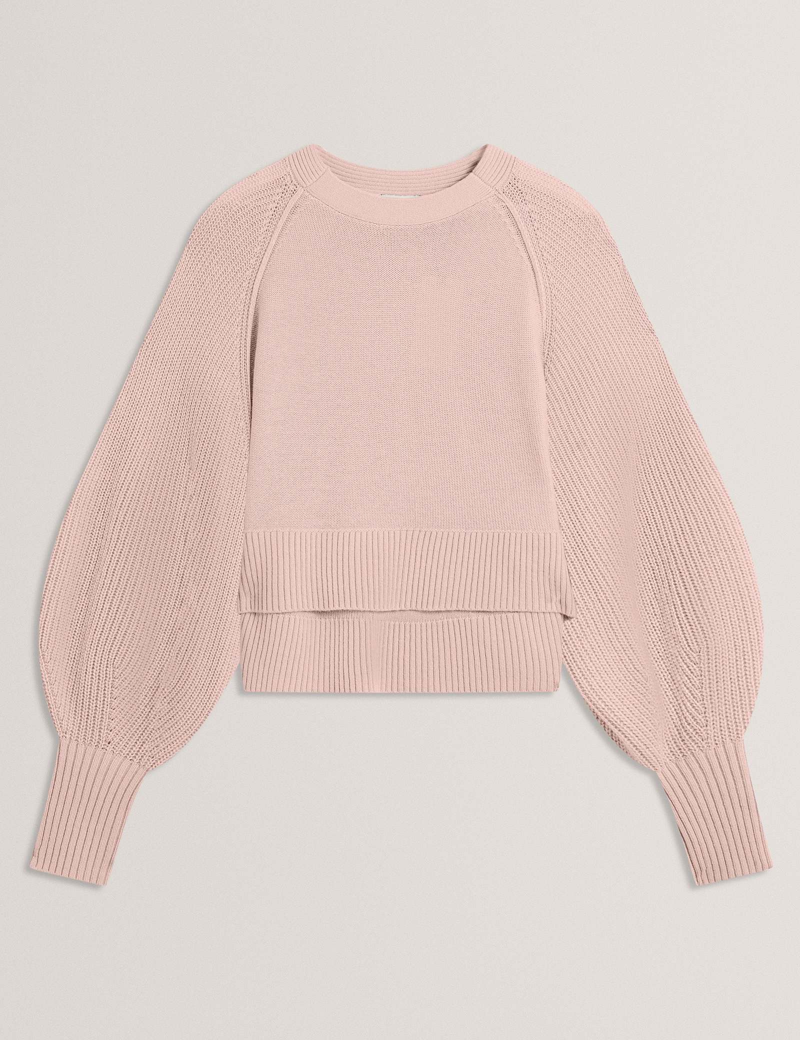 Balloon Sleeve Jumper with Wool and Cashmere - image 1