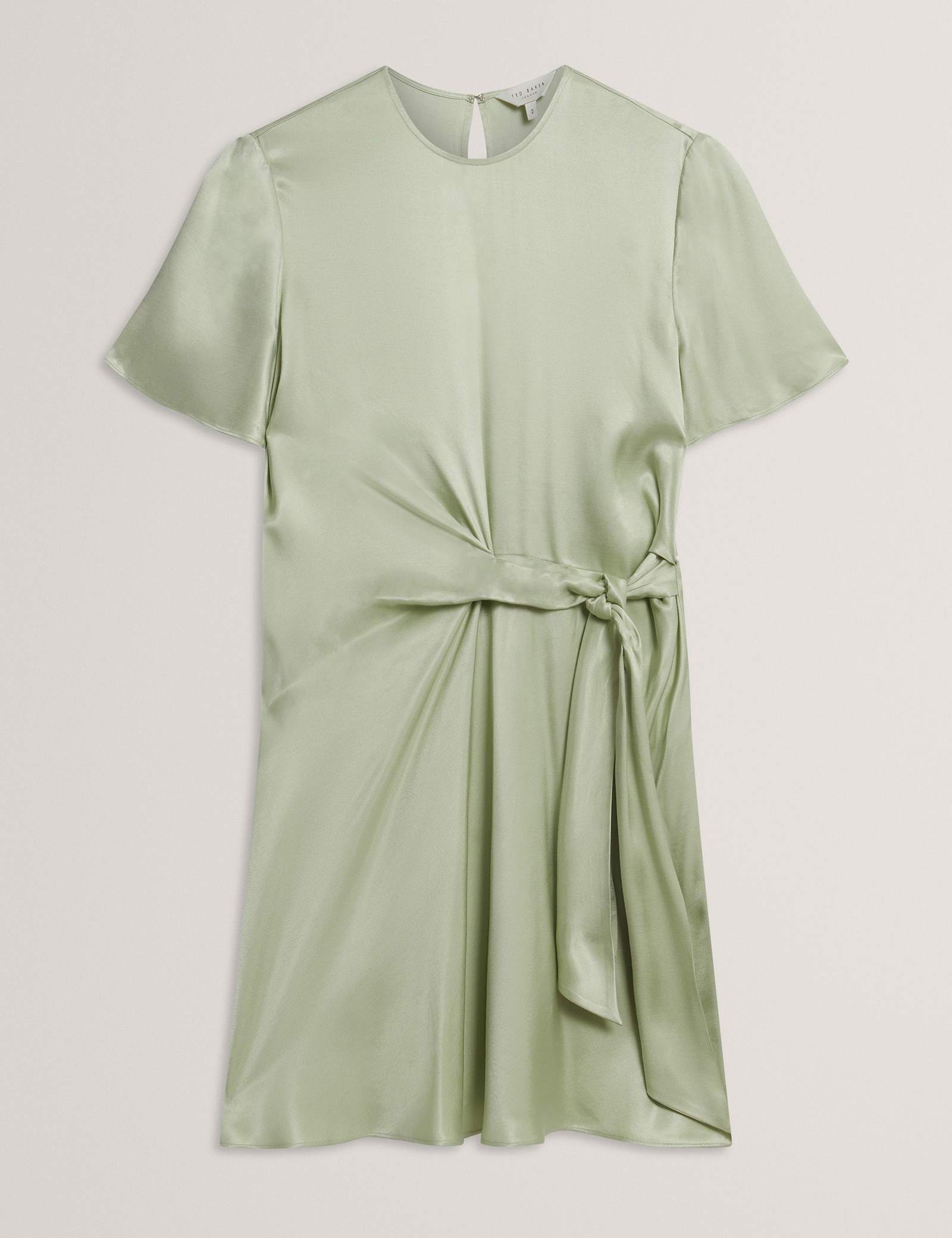 Satin Mini T-Shirt Dress - image 1