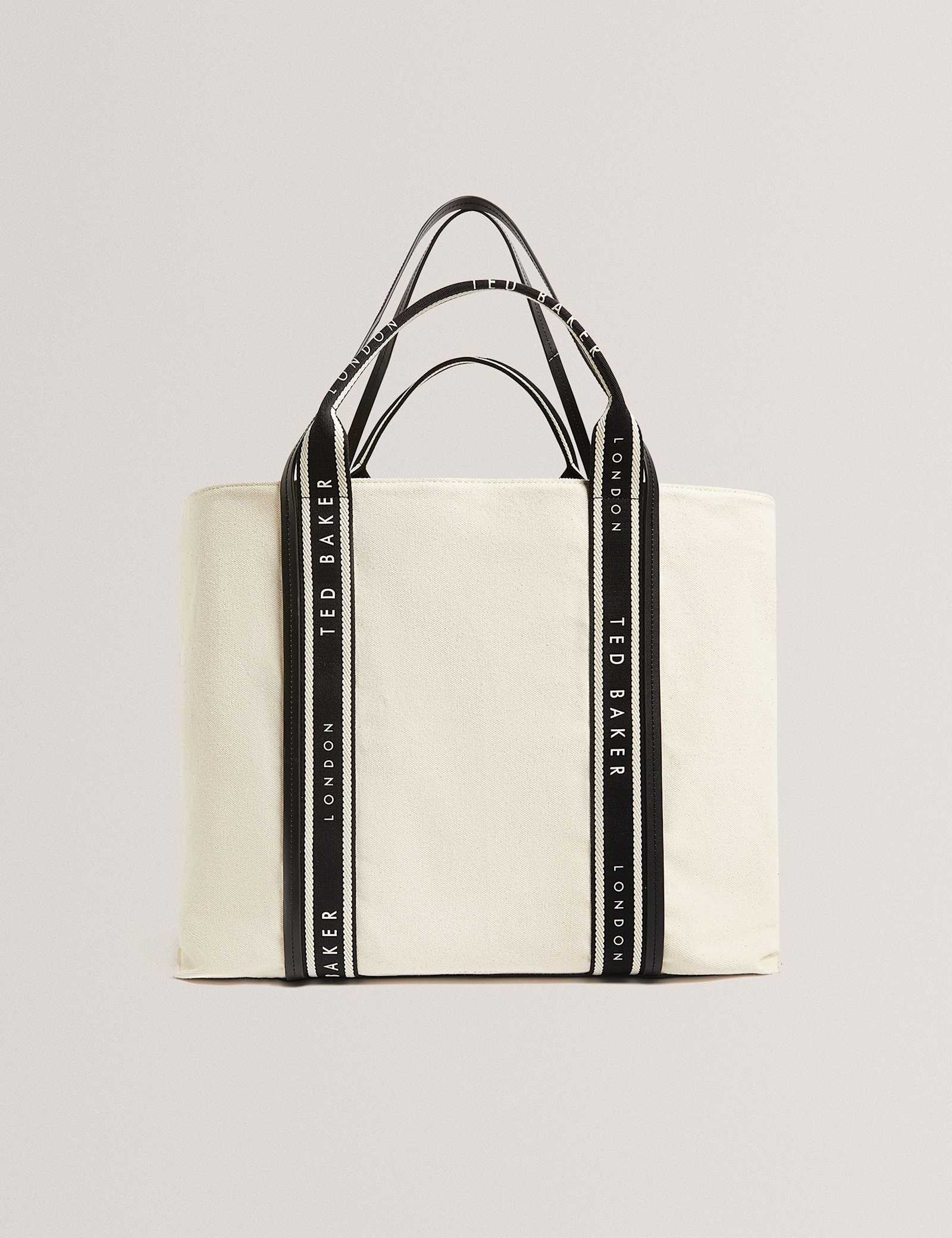 Canvas Logo Webbing Shopper - image 1