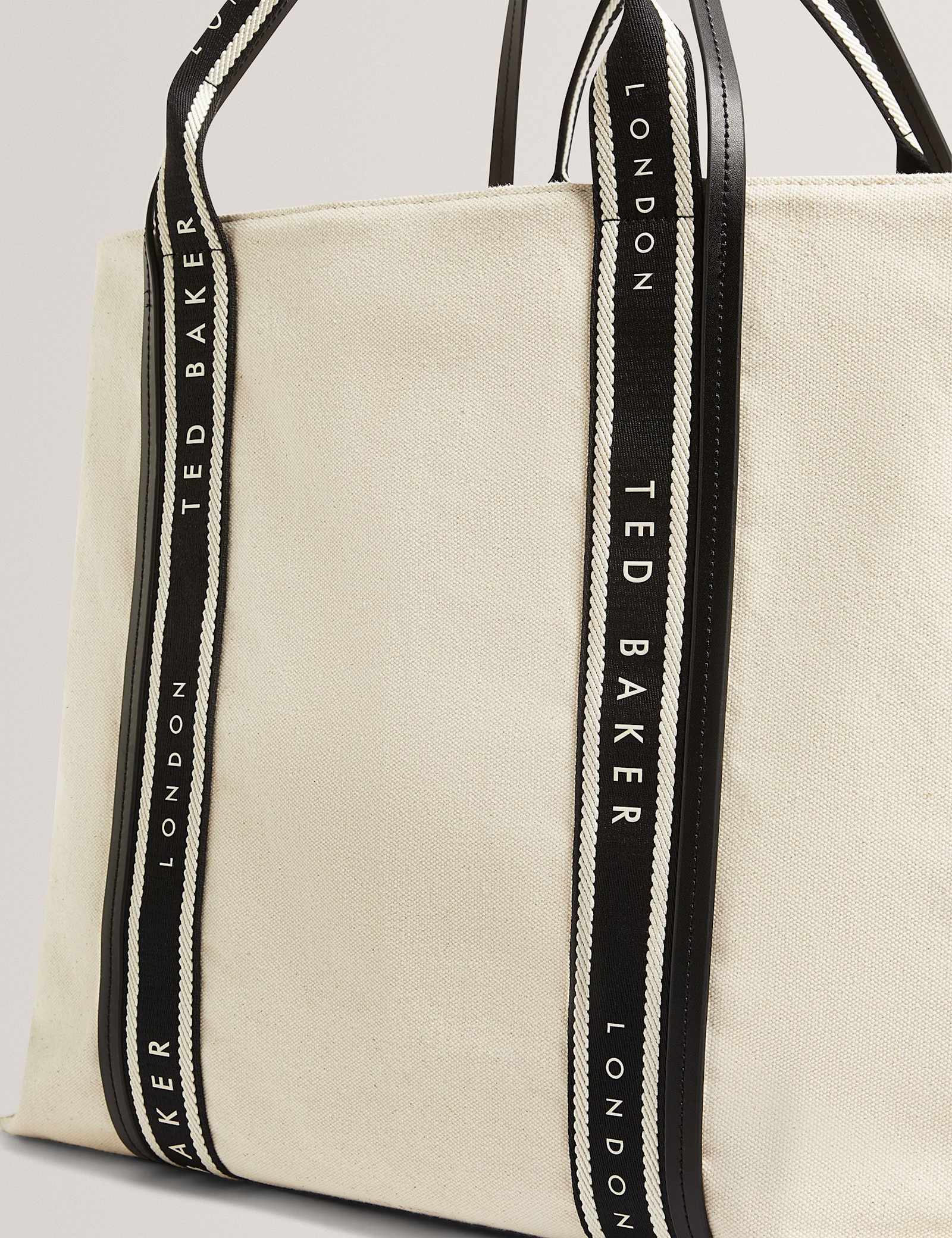 Canvas Logo Webbing Shopper - image 3