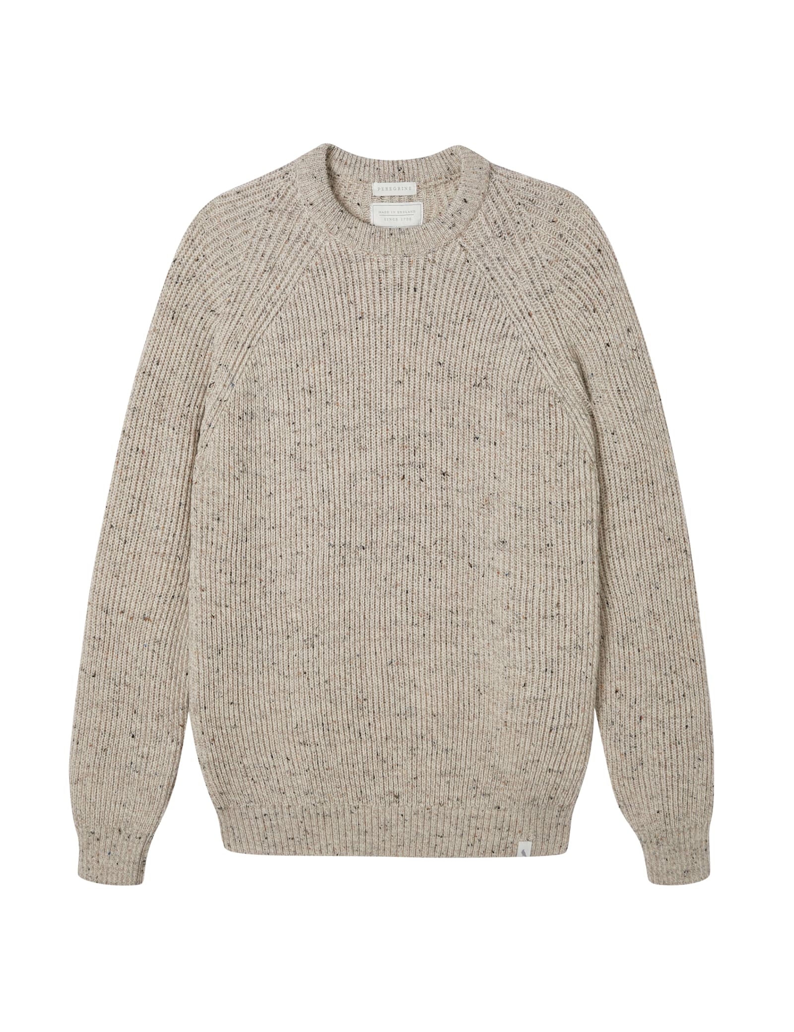 Pure Merino Wool Textured Crew Neck Jumper - image 1