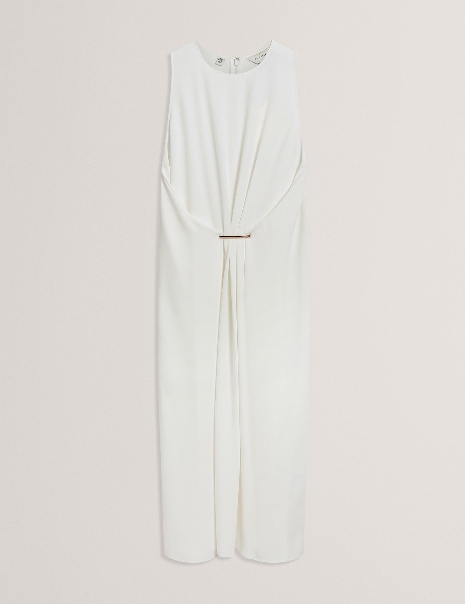 High Neck Bar Detail Midi Dress - image 1