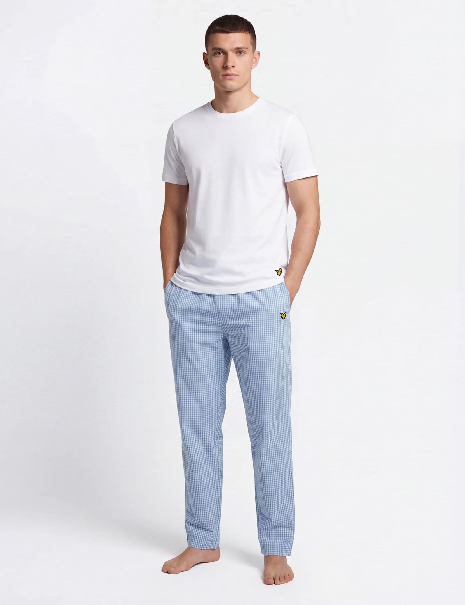 Pure Cotton Checked Loungewear Bottoms - image 1