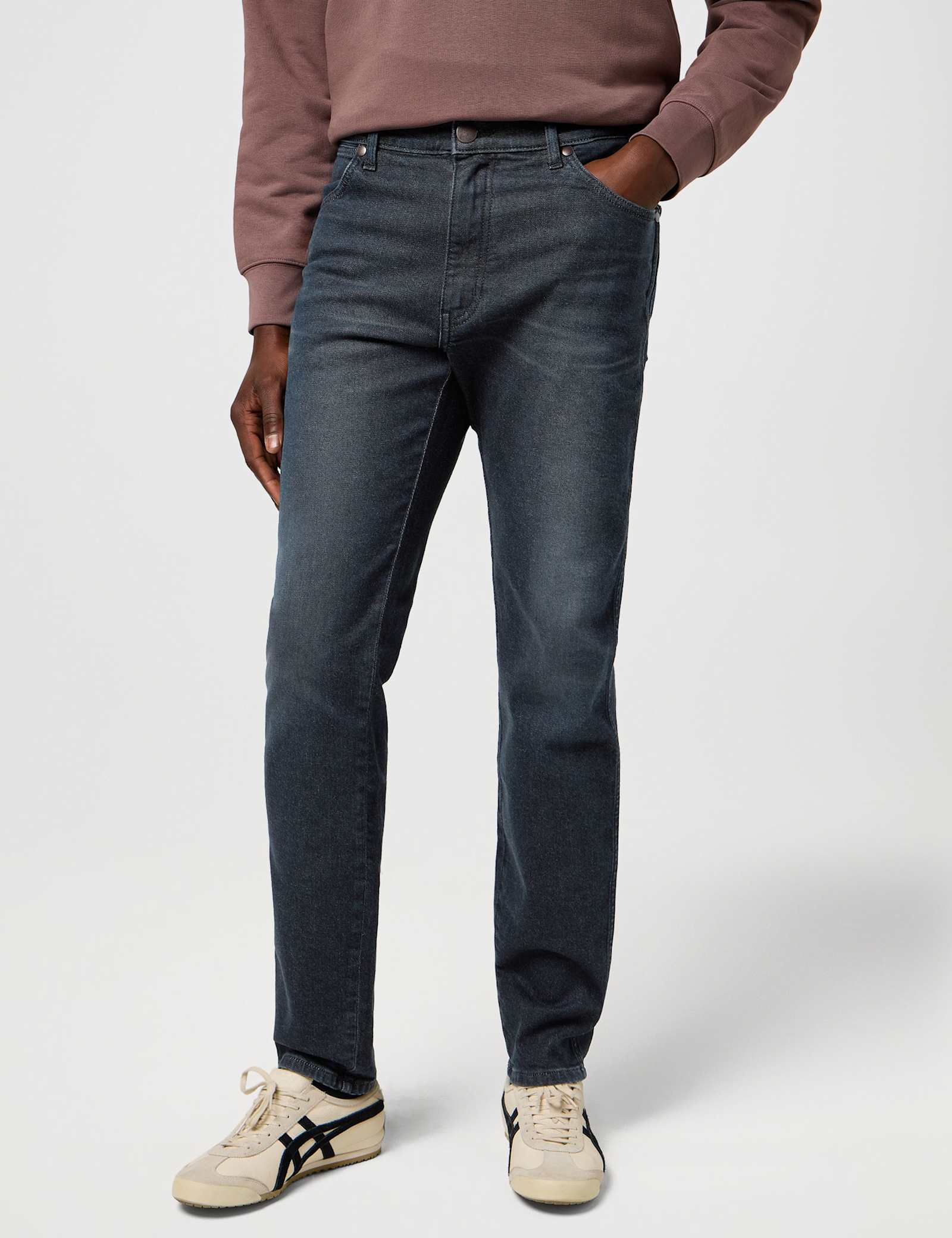 River Straight Fit Cotton Rich Jeans - image 2