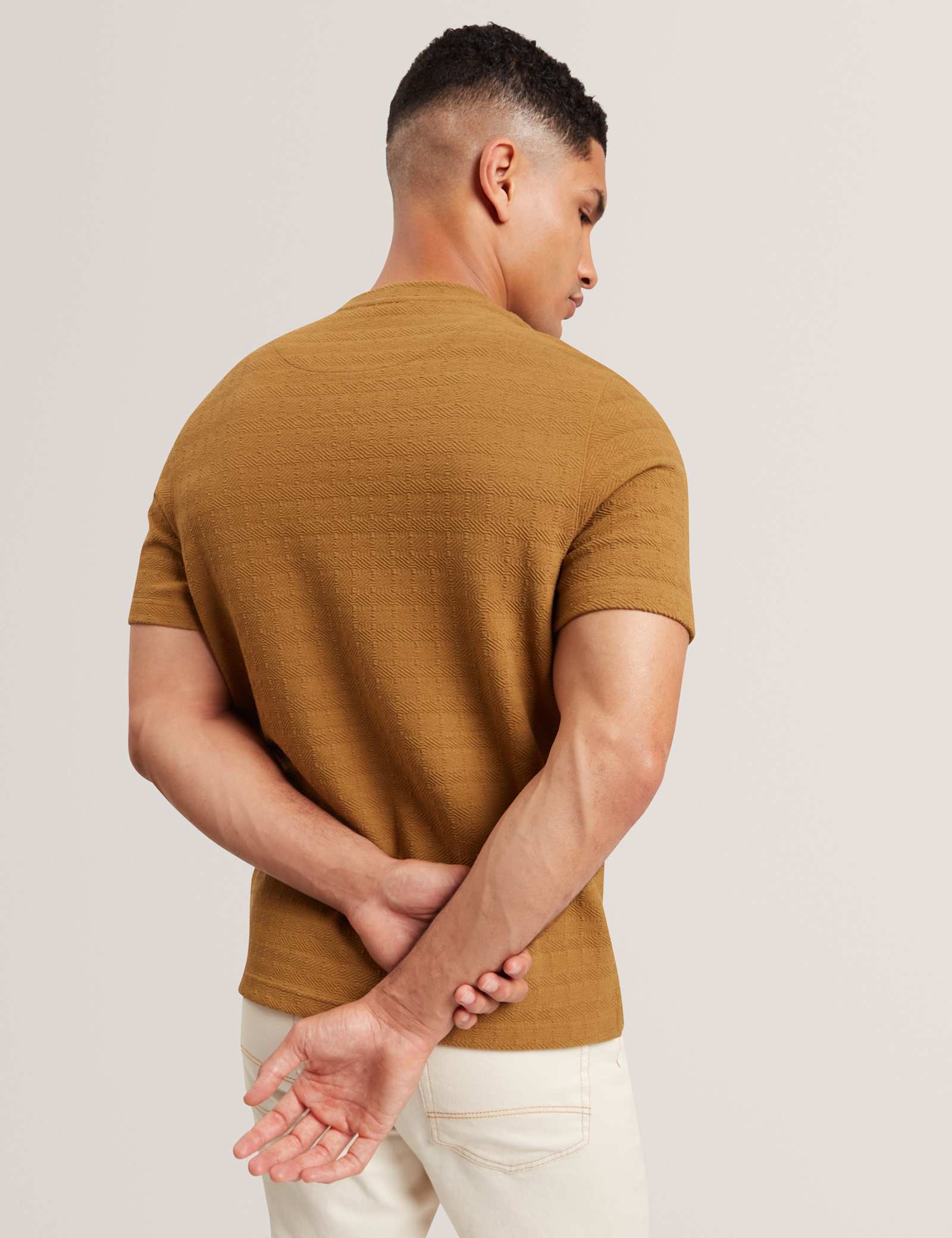 Textured Crew Neck T-Shirt - image 3
