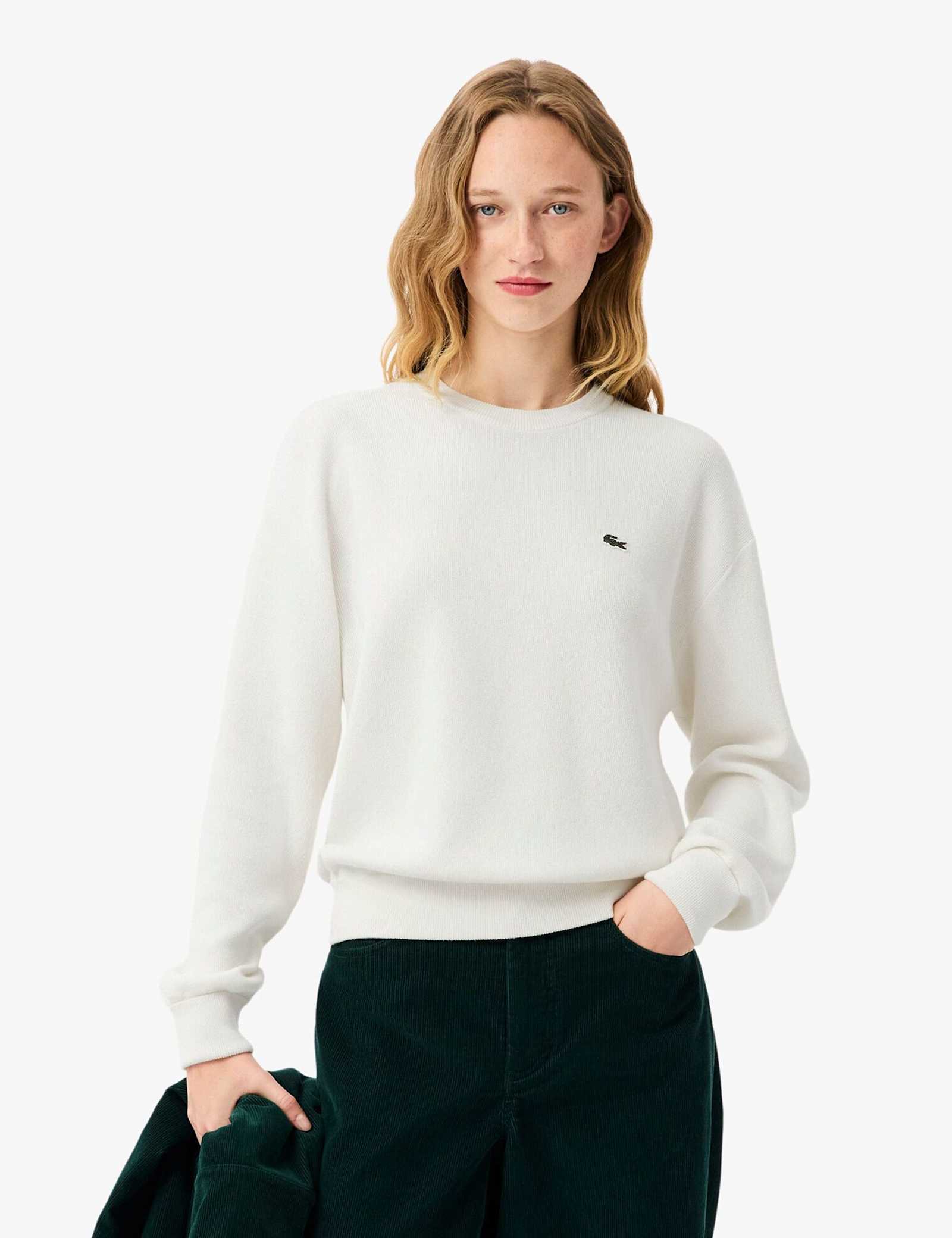 Cotton Rich Jumper with Wool - image 2