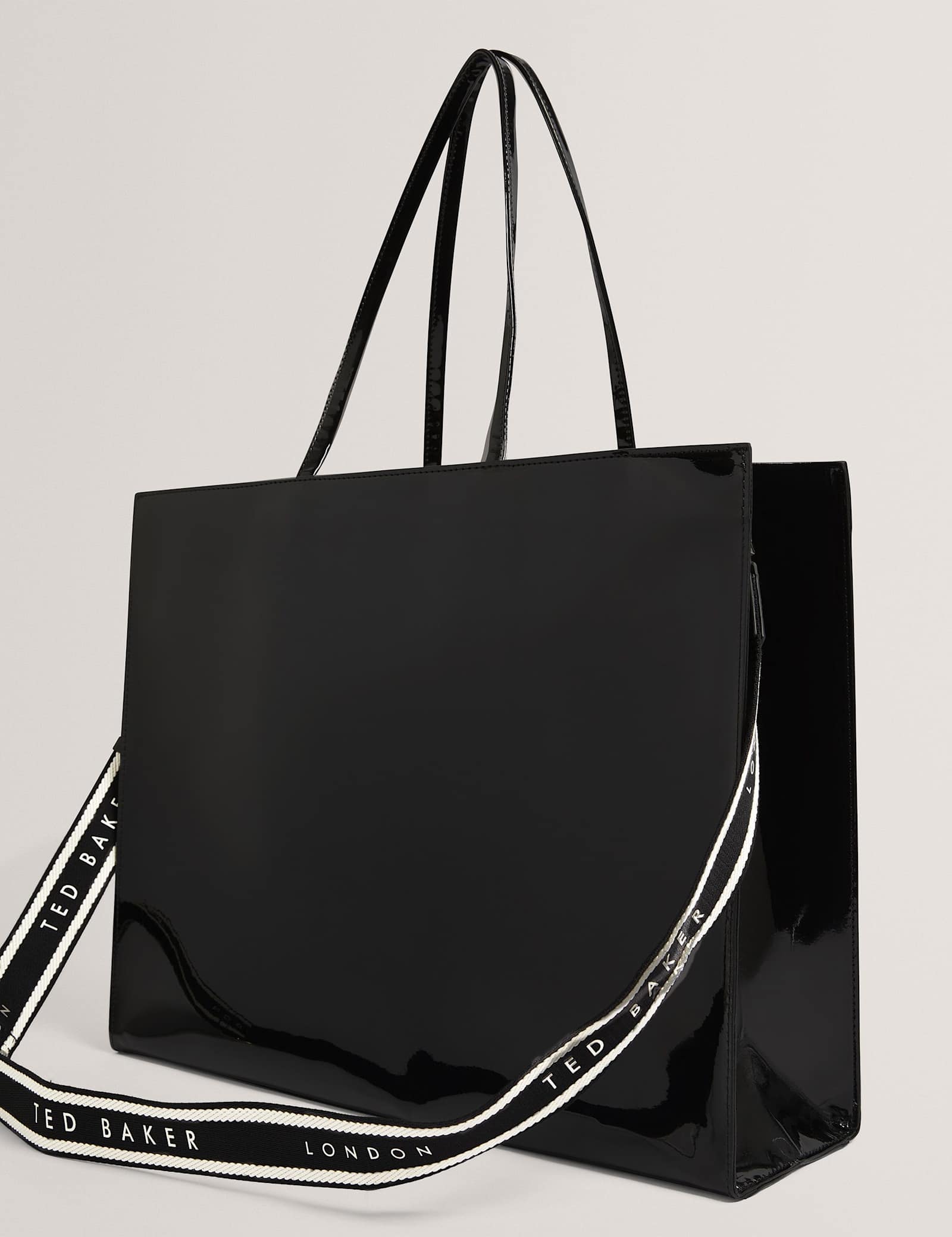 Logo Webbing Glossy Tote Bag - image 4
