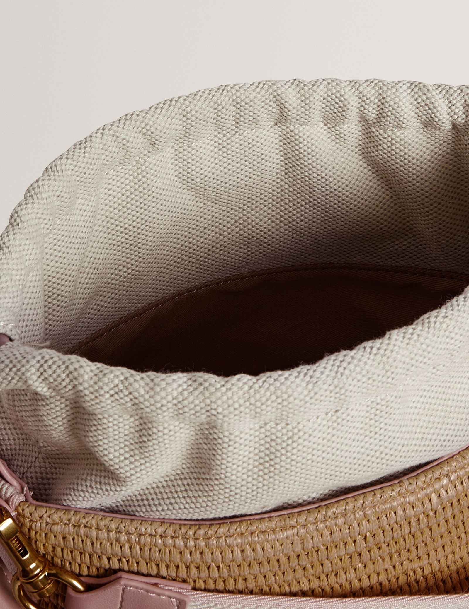 Raffia Drawstring Bucket Bag - image 3