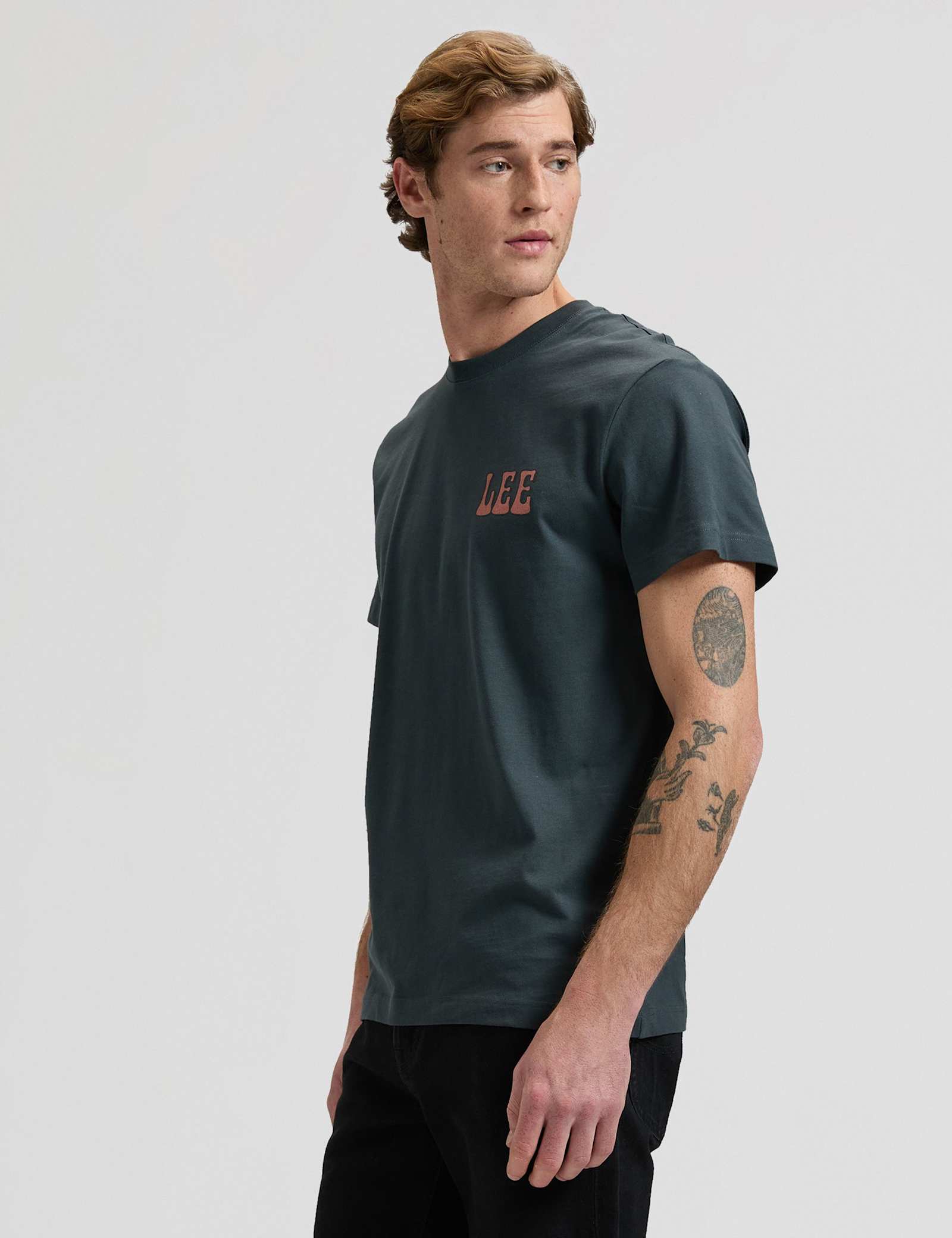 Pure Cotton Vinyl Graphic Crew Neck T-Shirt - image 4