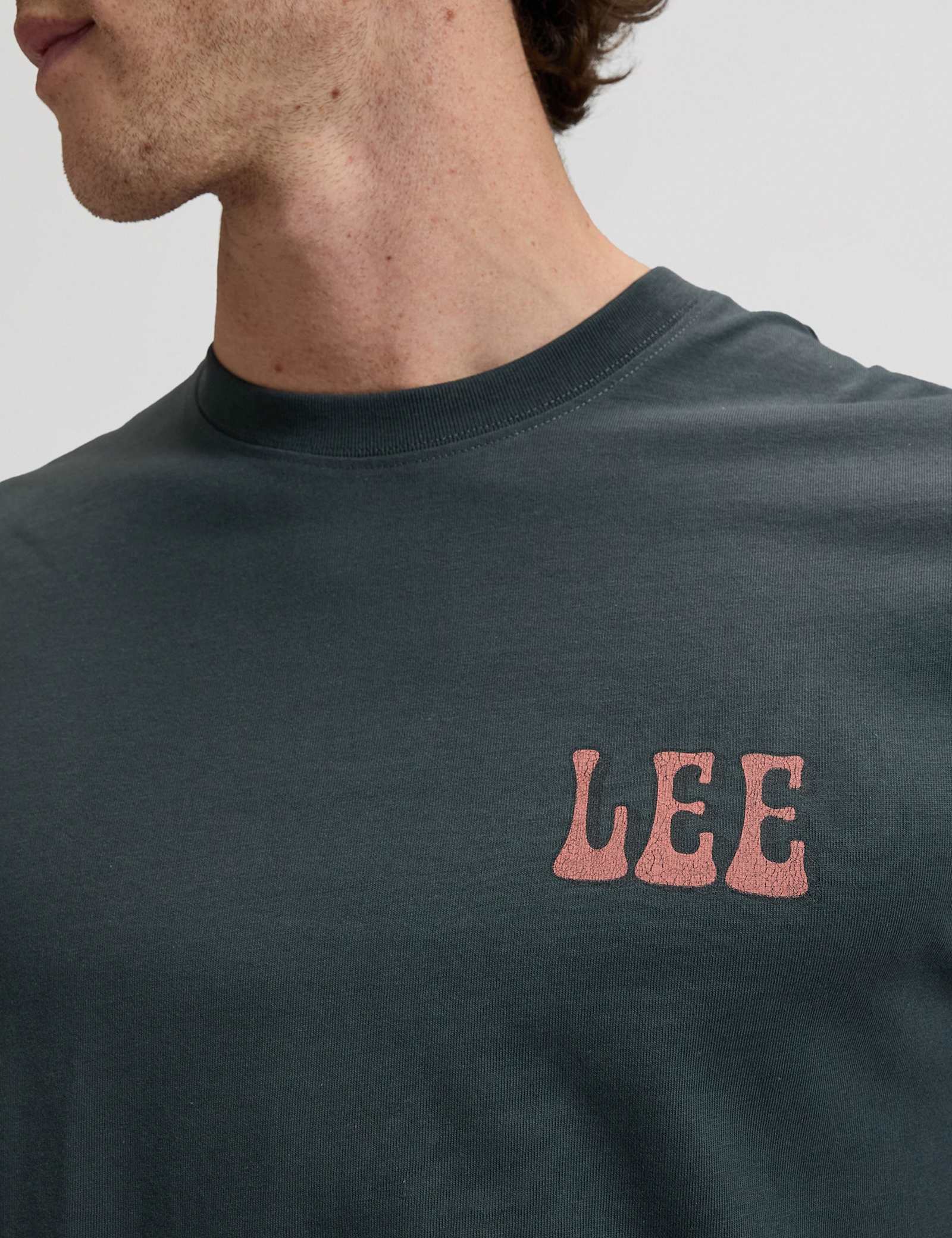 Pure Cotton Vinyl Graphic Crew Neck T-Shirt - image 3