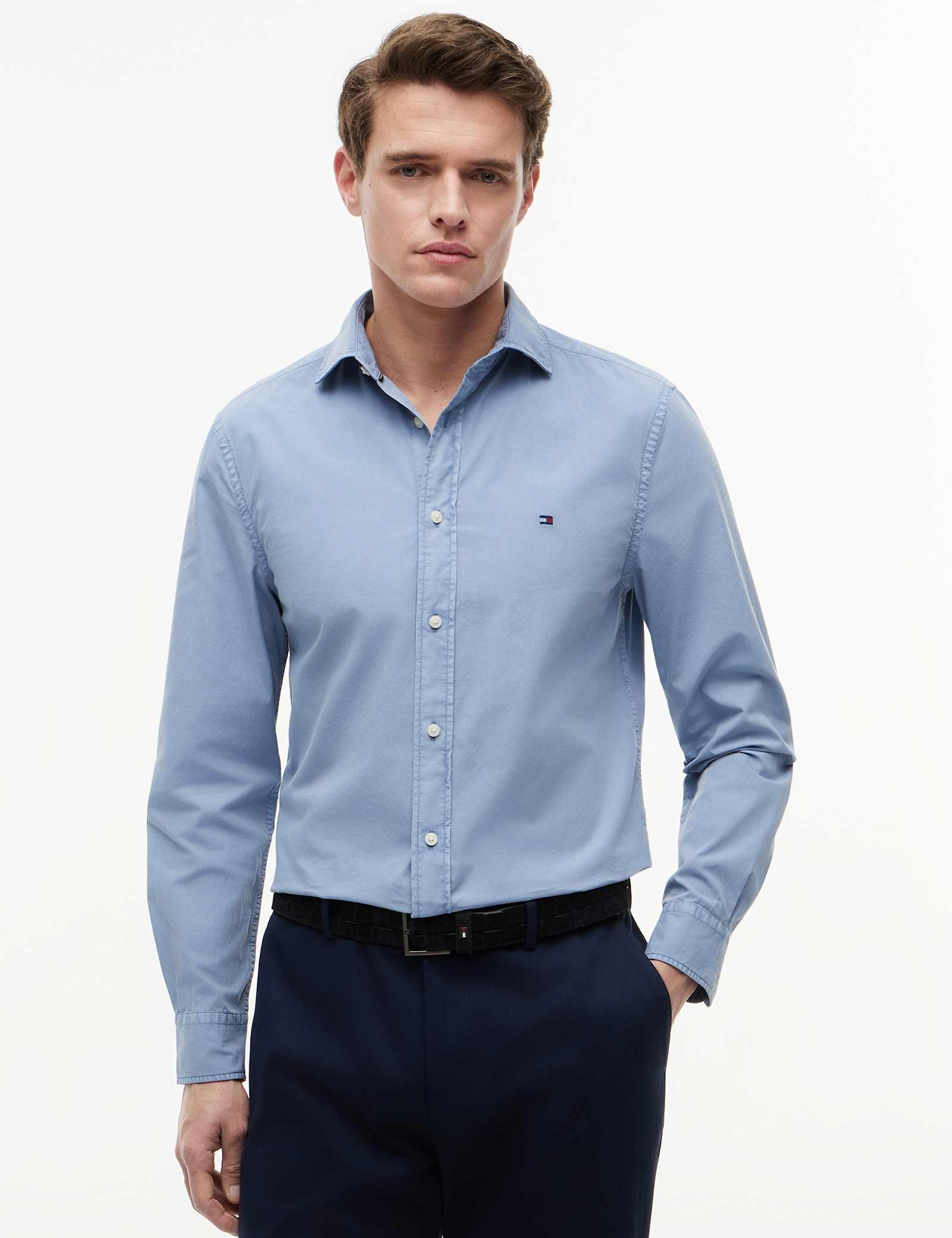 Regular Fit Pure Cotton Garment Dye Shirt - image 4
