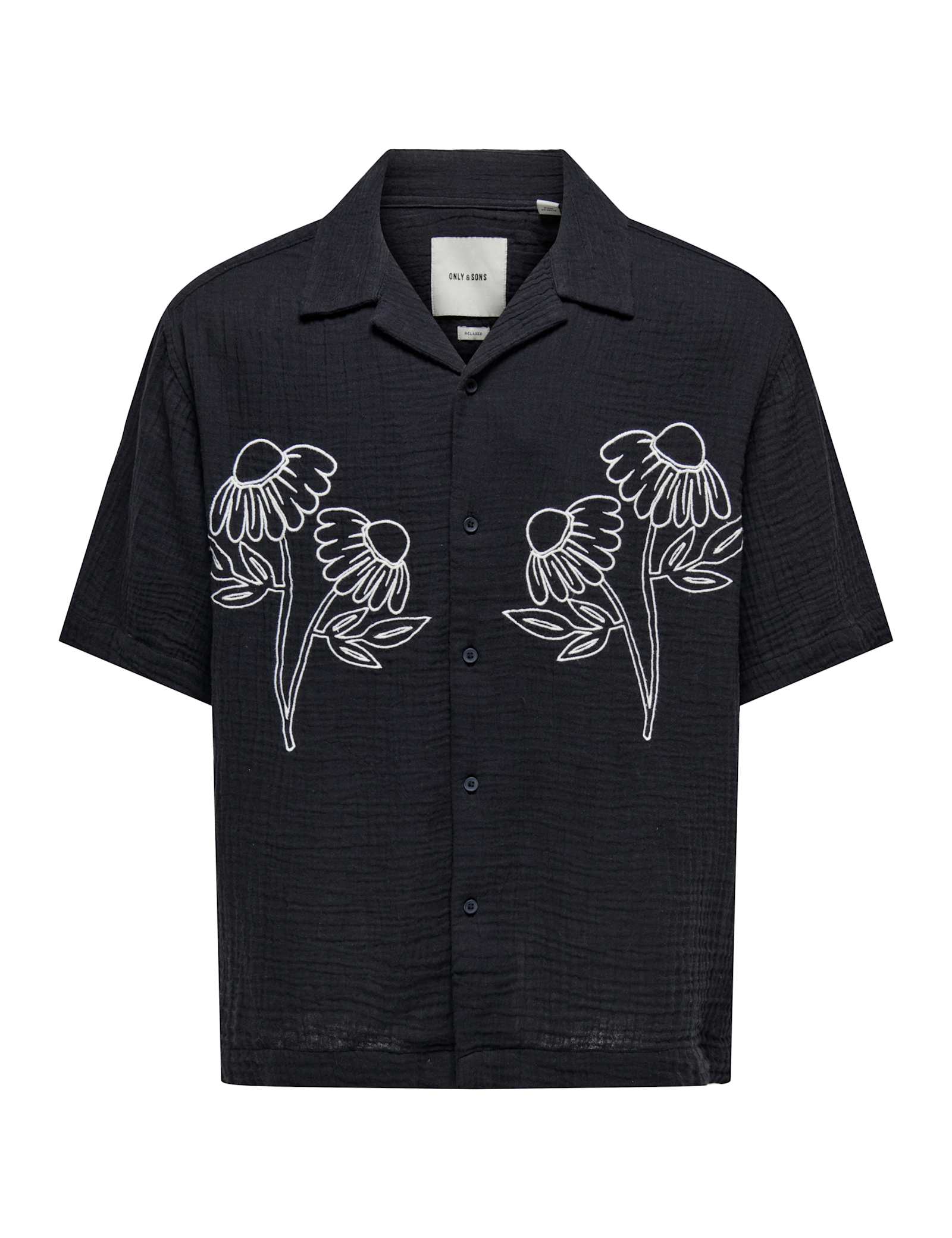 Relaxed Fit Pure Cotton Embroidered Shirt - image 1