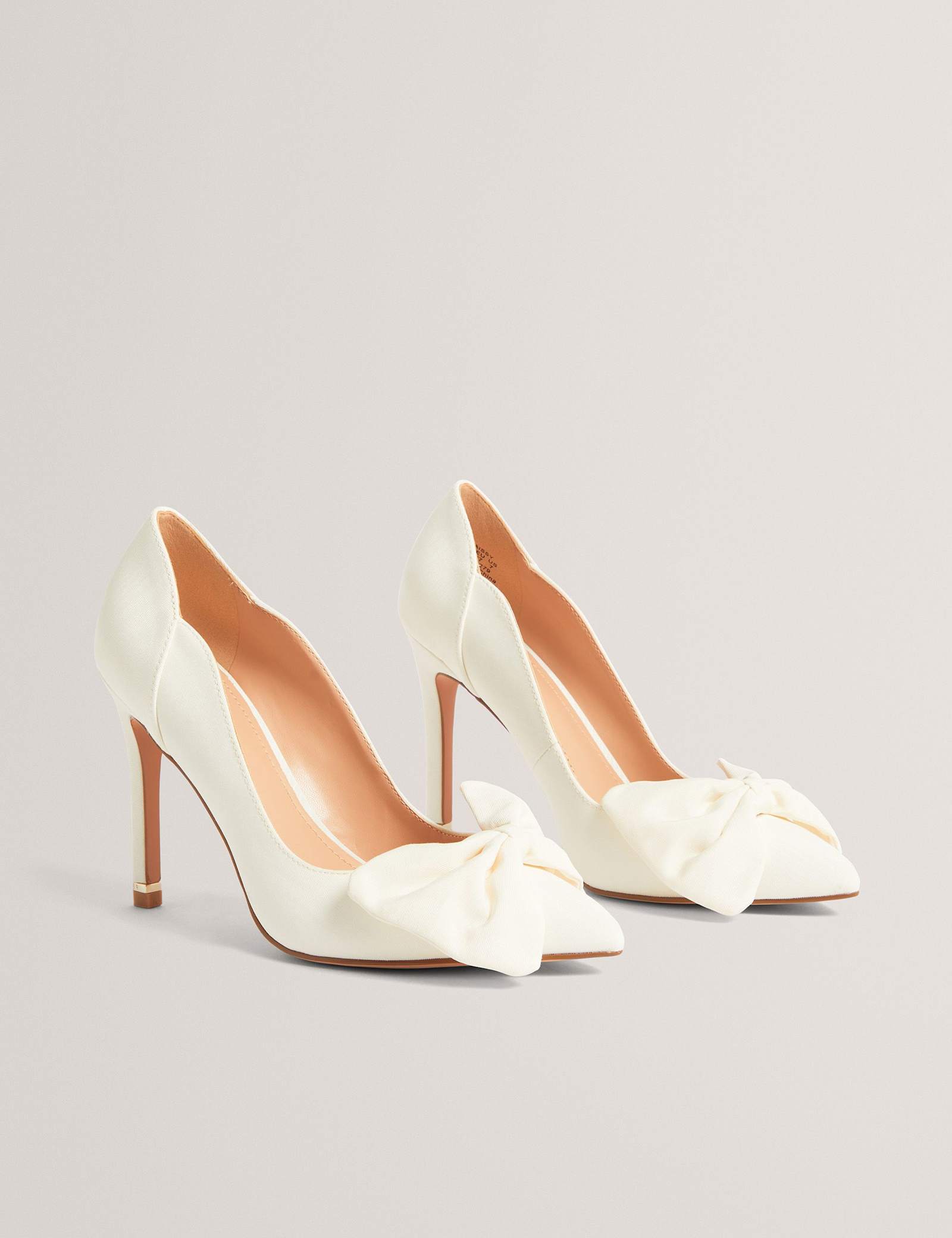 Bow Slip On Stiletto Heel Pointed Court Shoes - image 2