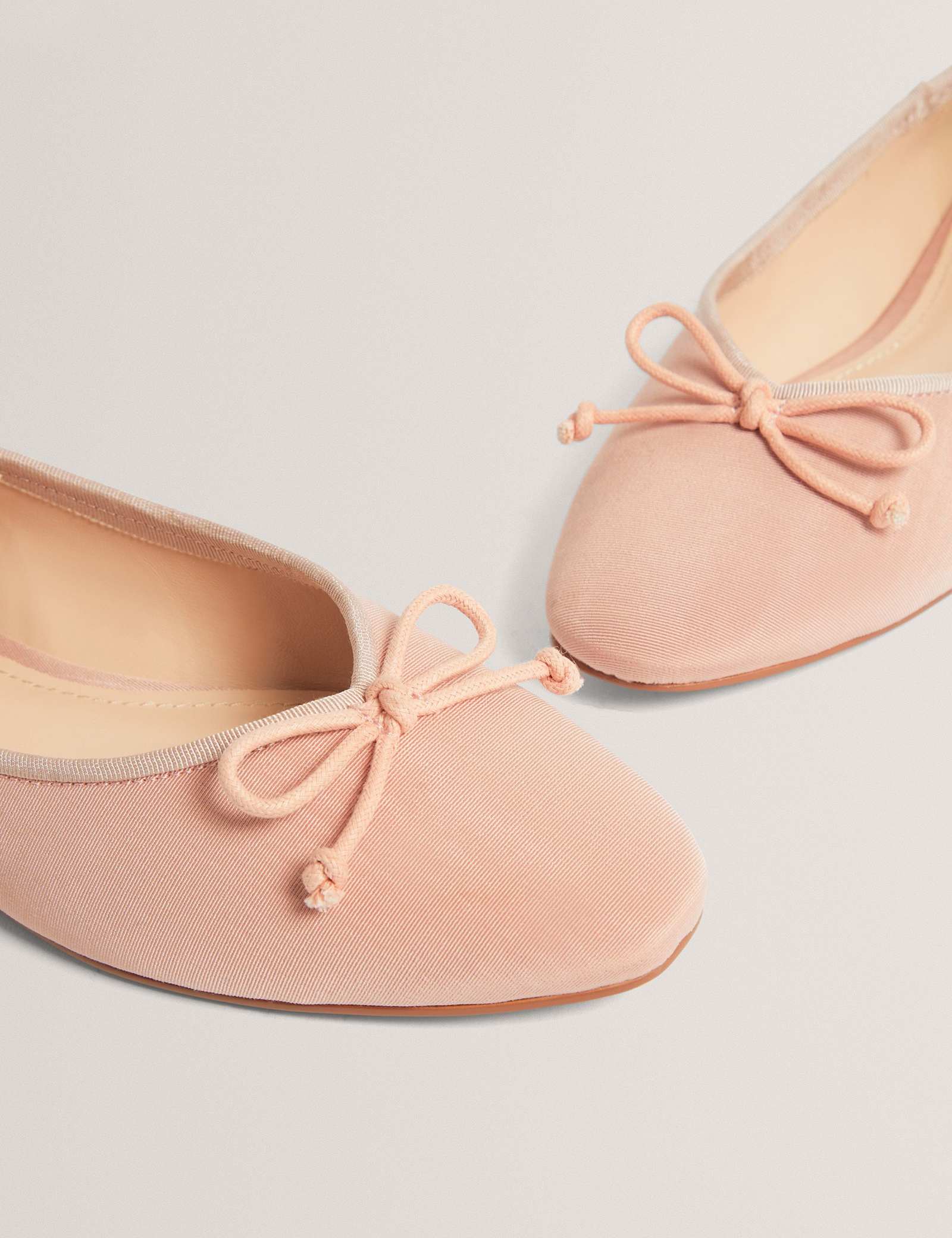 Satin Bow Slip On Flat Ballet Pumps - image 4