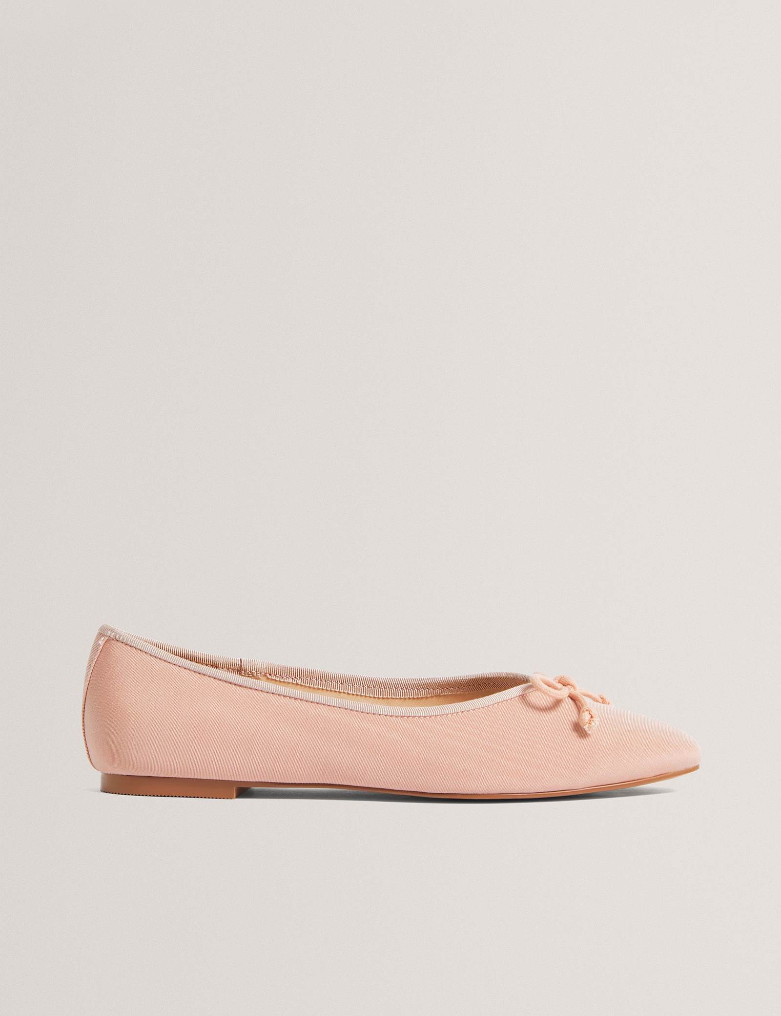 Satin Bow Slip On Flat Ballet Pumps - image 2