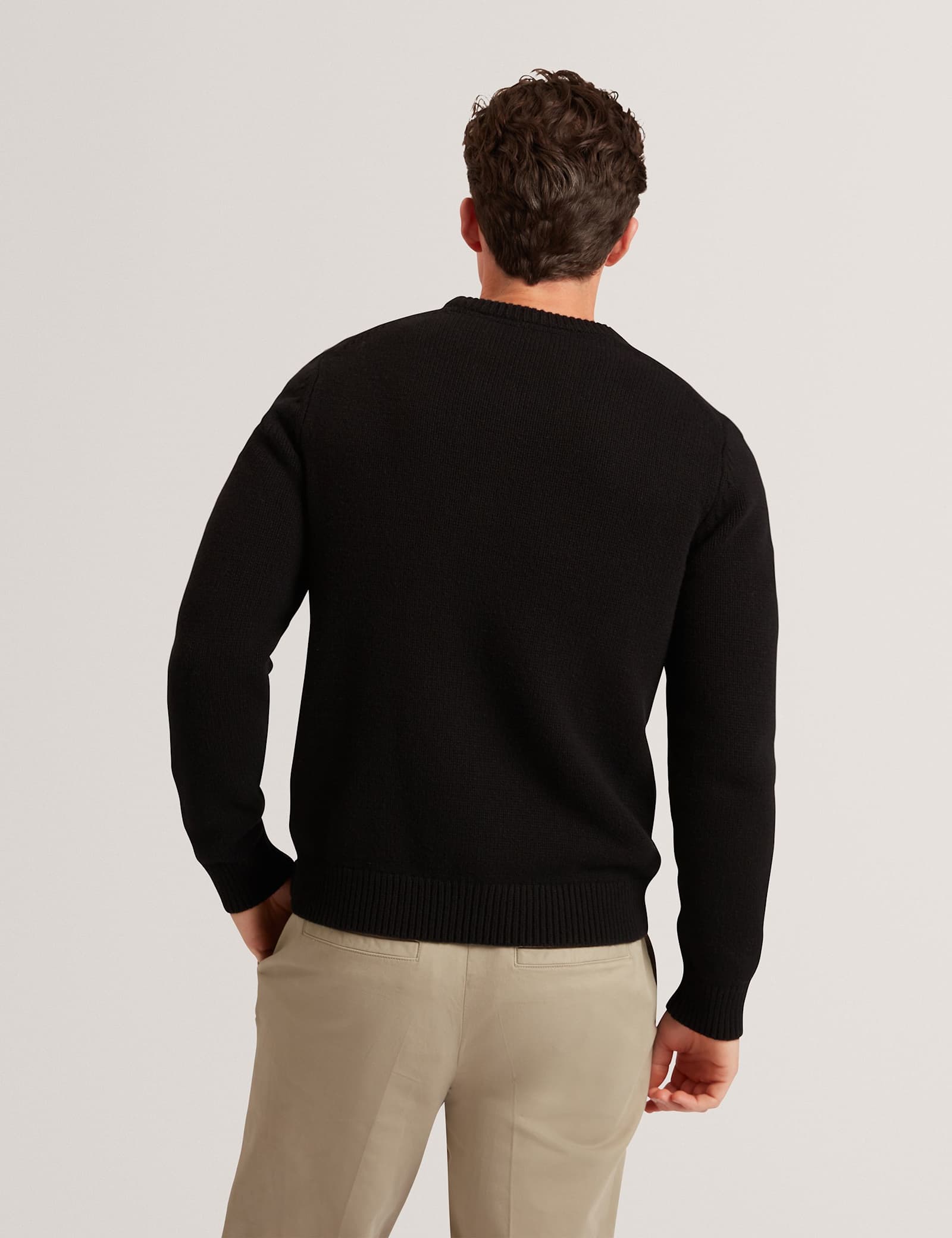 Wool Rich Logo Patch Crew Neck Jumper - image 4