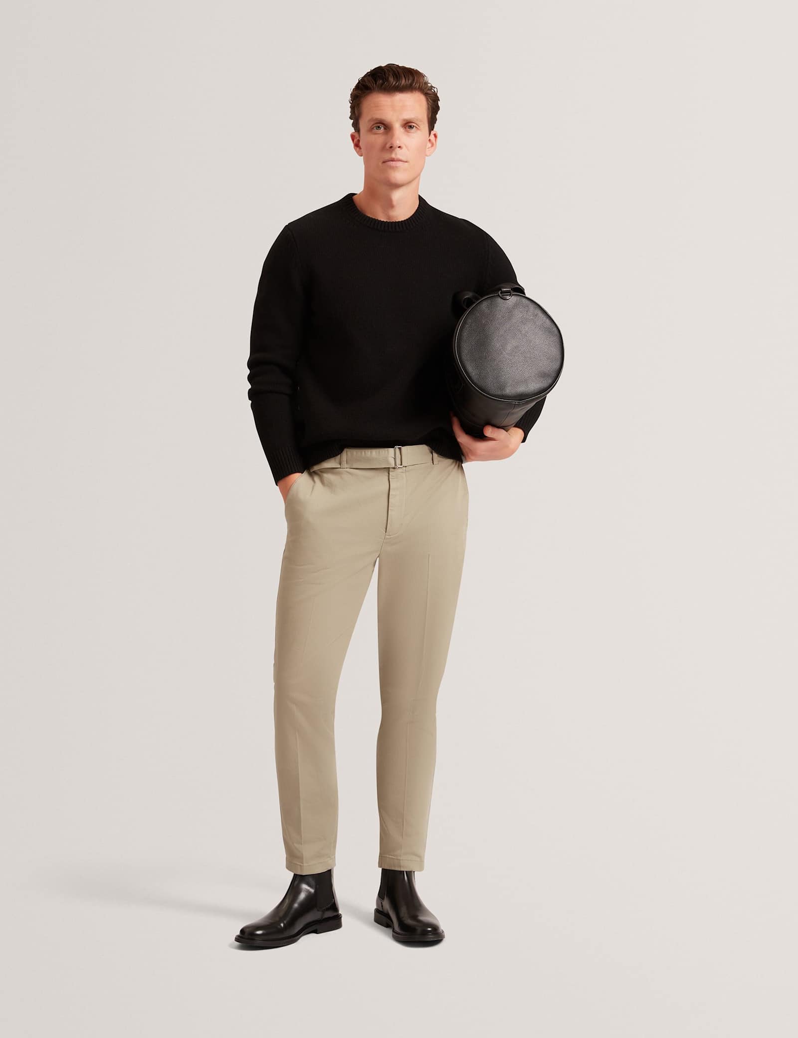 Wool Rich Logo Patch Crew Neck Jumper - image 2