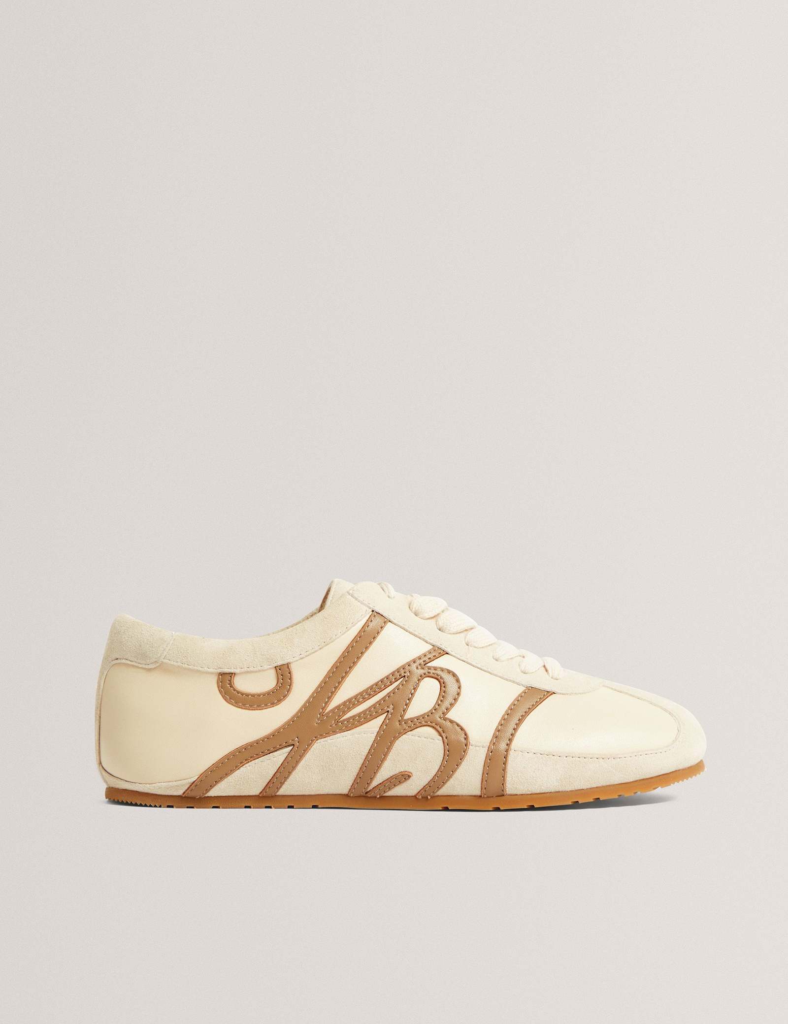 Script Leather Trainers - image 1
