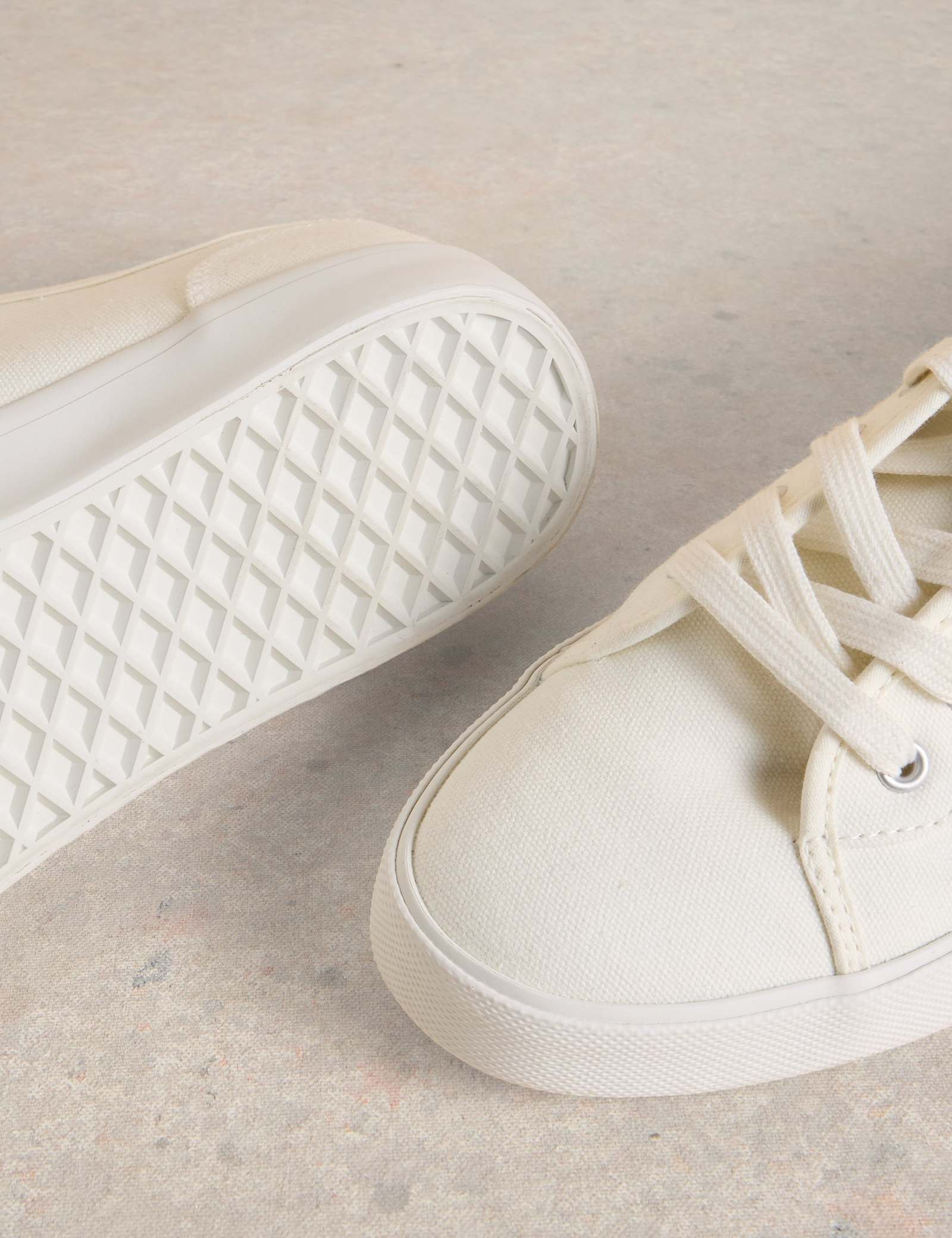 Lace Up Plimsoll Trainers - image 5