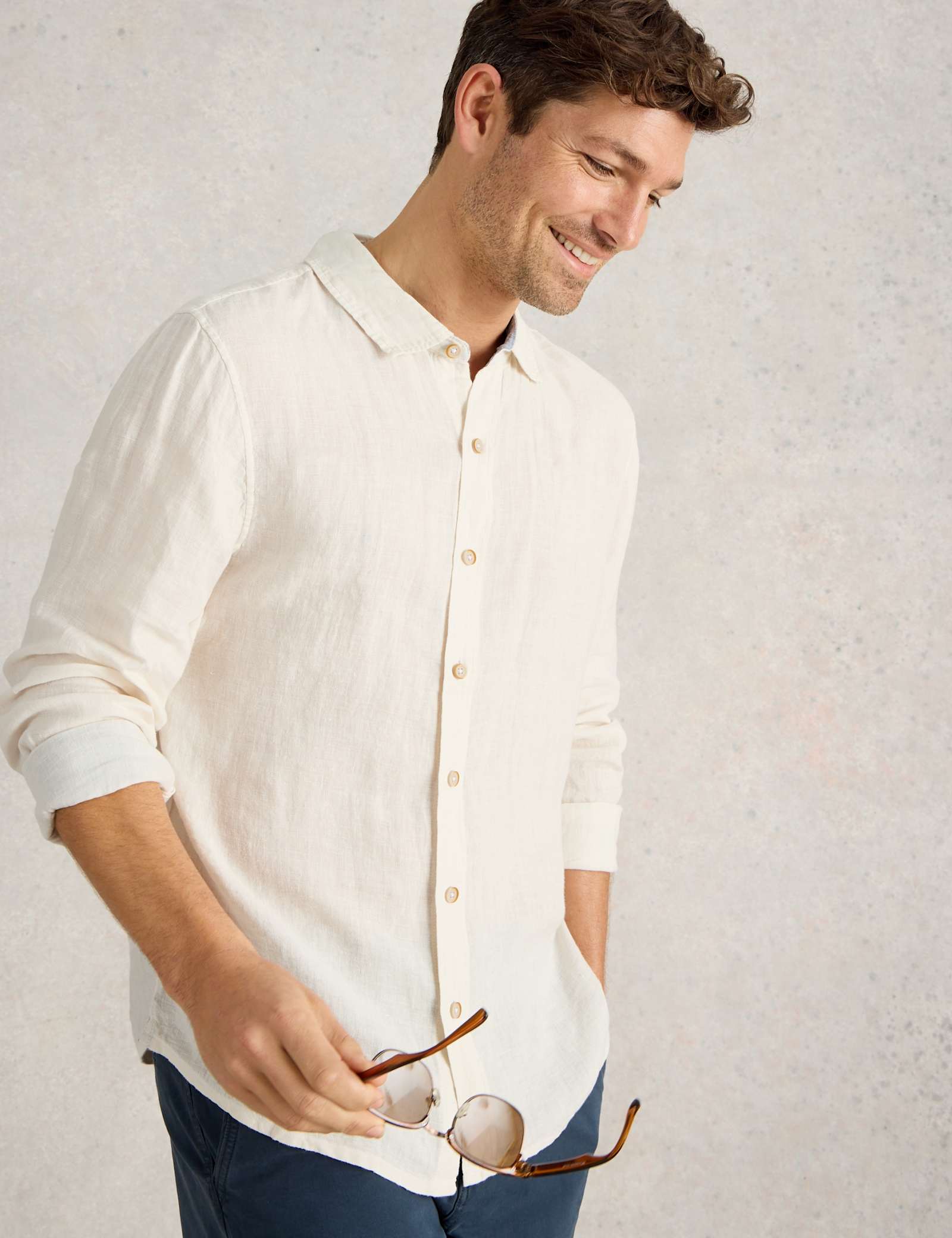 Regular Fit Pure Linen Shirt - image 4