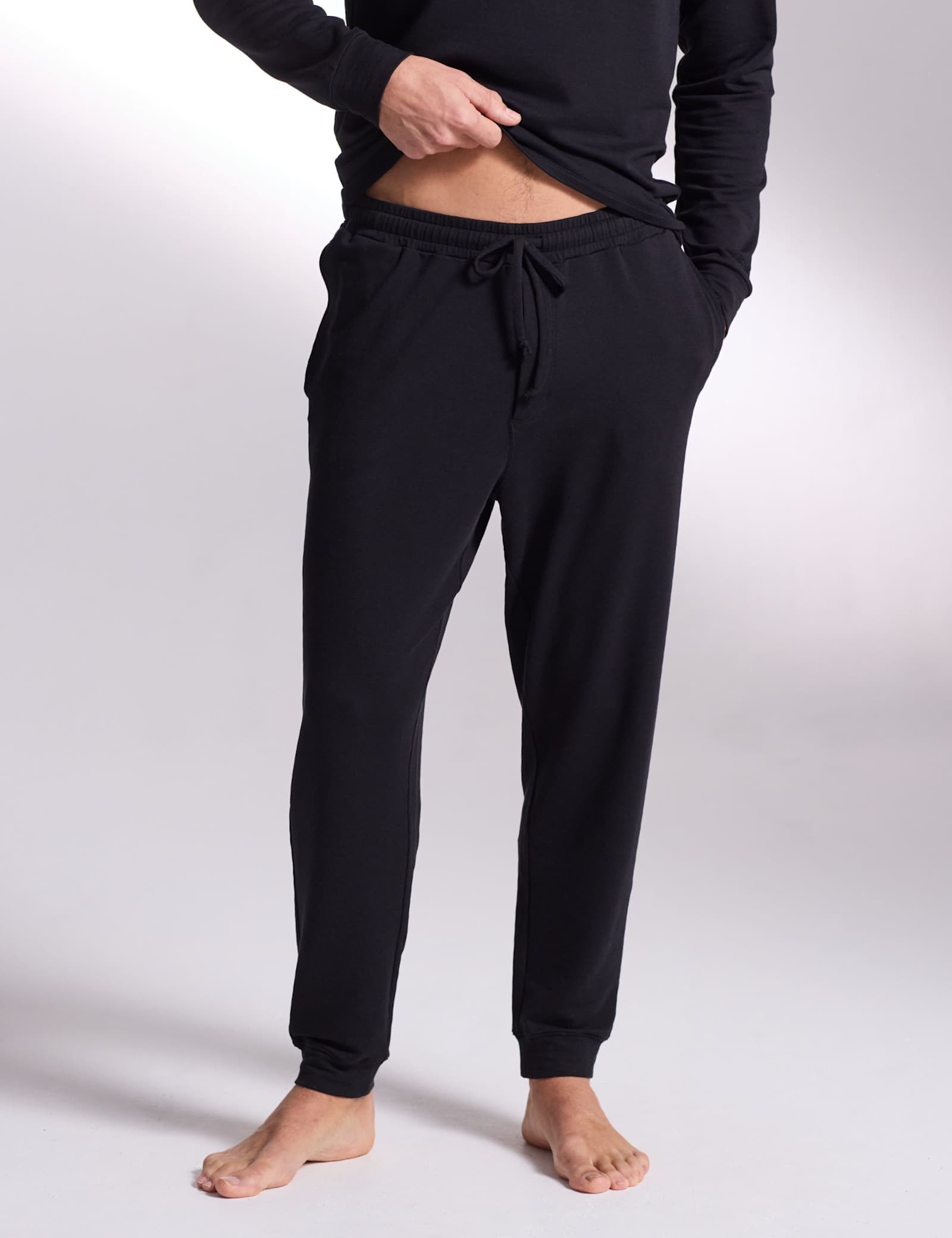 Luxury Lyocell Rich Cuffed Lounge Pants - image 4