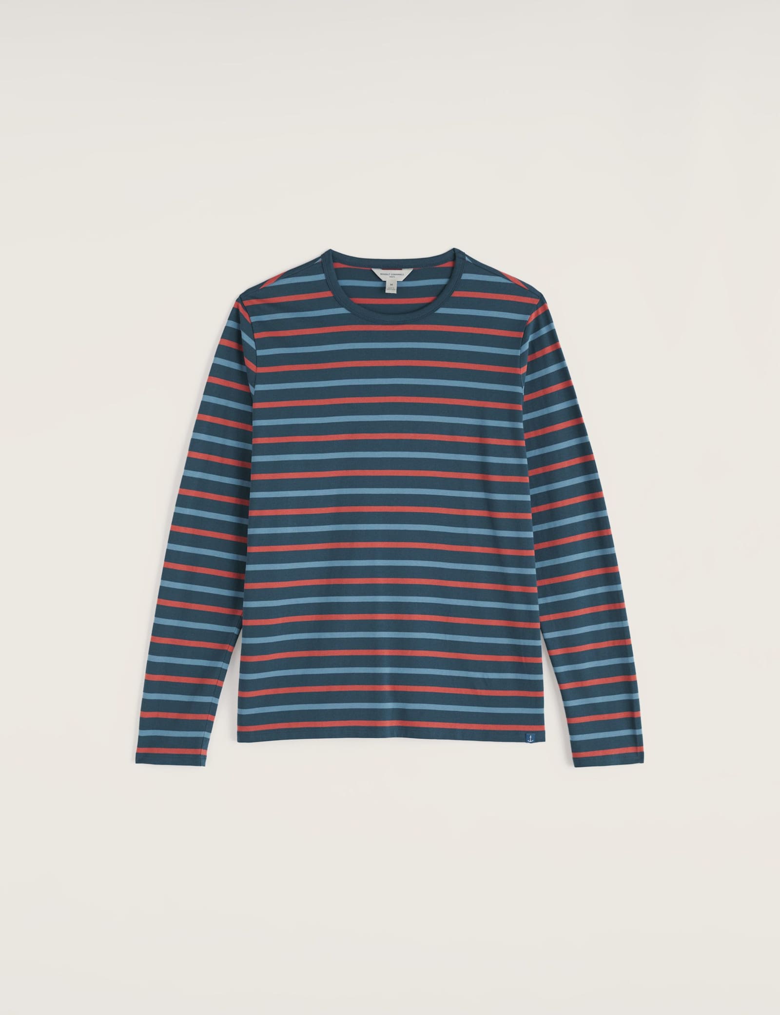 Pure Cotton Striped Crew Neck Top - image 1