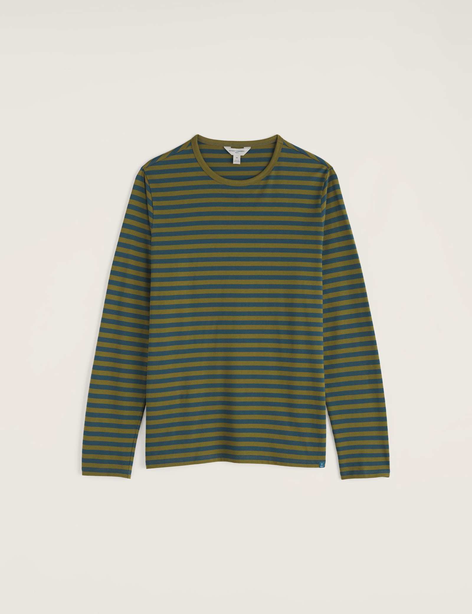 Pure Cotton Striped Crew Neck Top - image 2