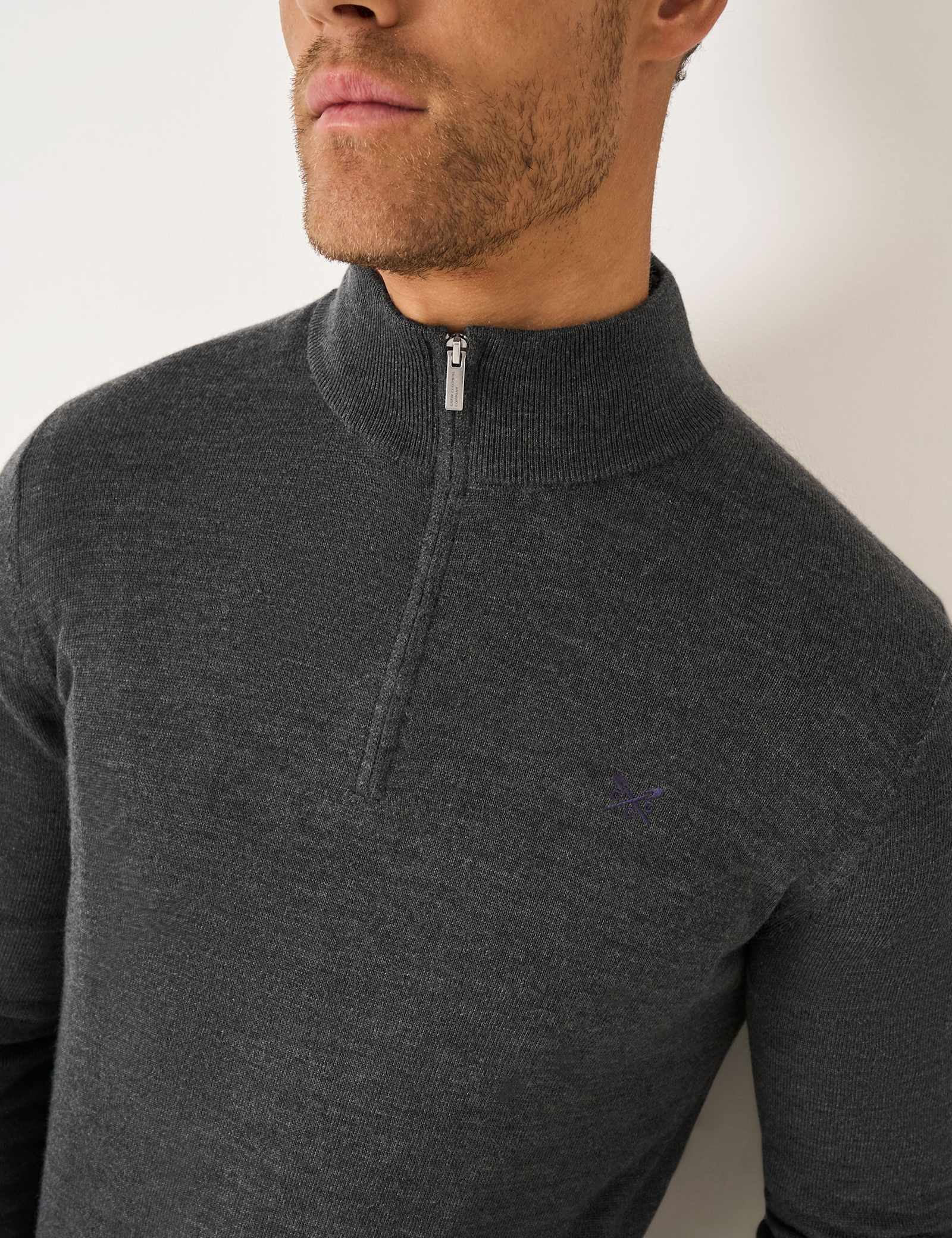 Pure Merino Wool Half Zip Jumper - image 5