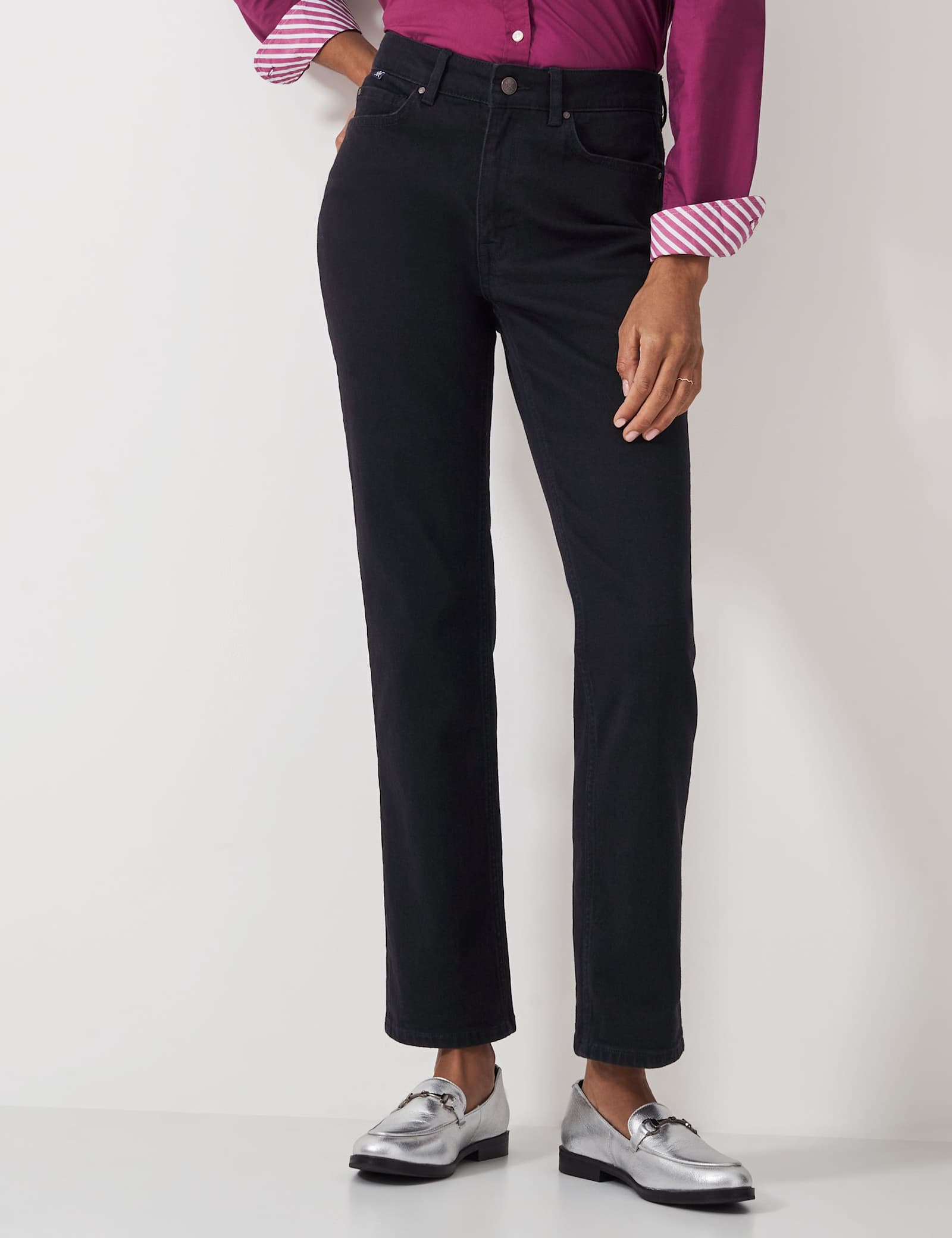 High Waisted Straight Leg Jeans - image 5