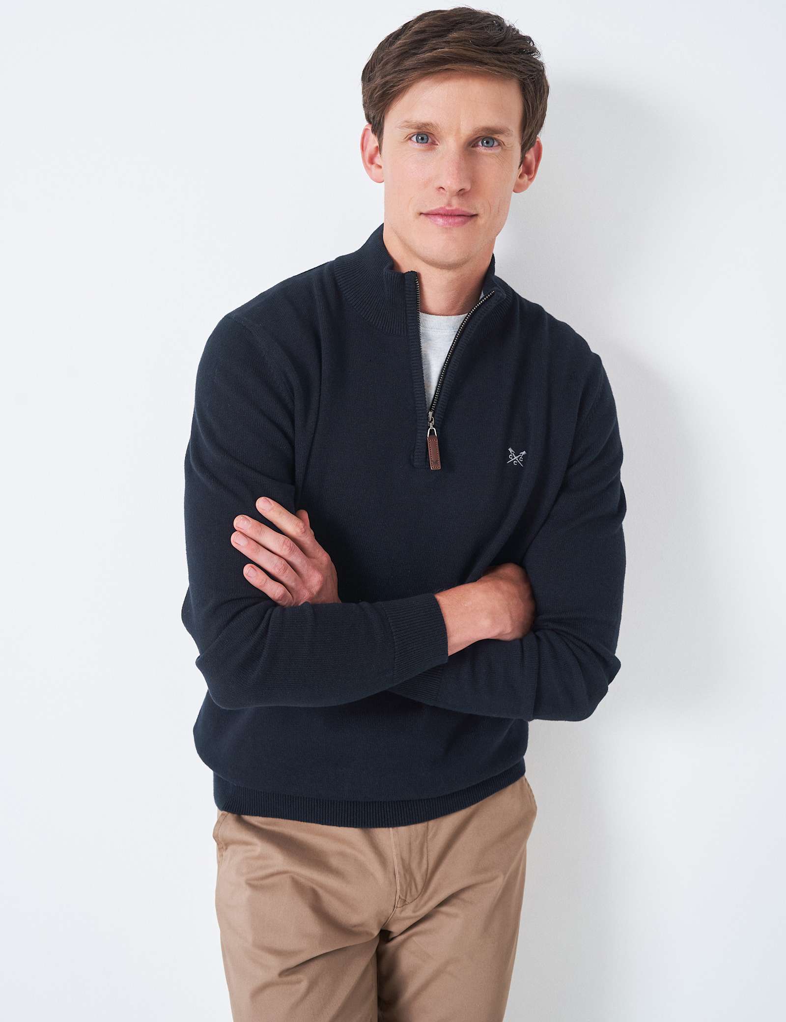 Pure Cotton Half Zip Jumper - image 2