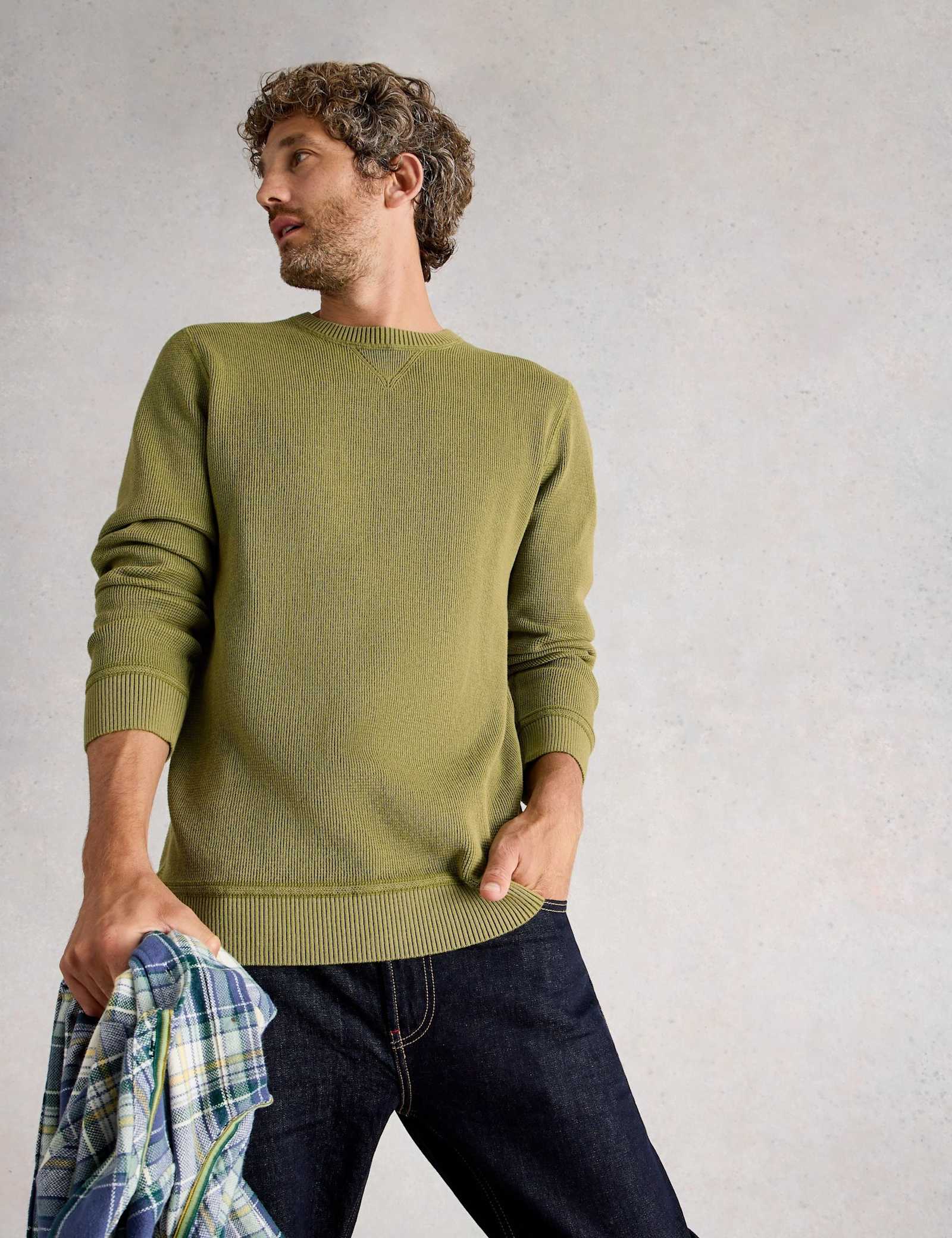 Pure Cotton Crew Neck Jumper - image 2
