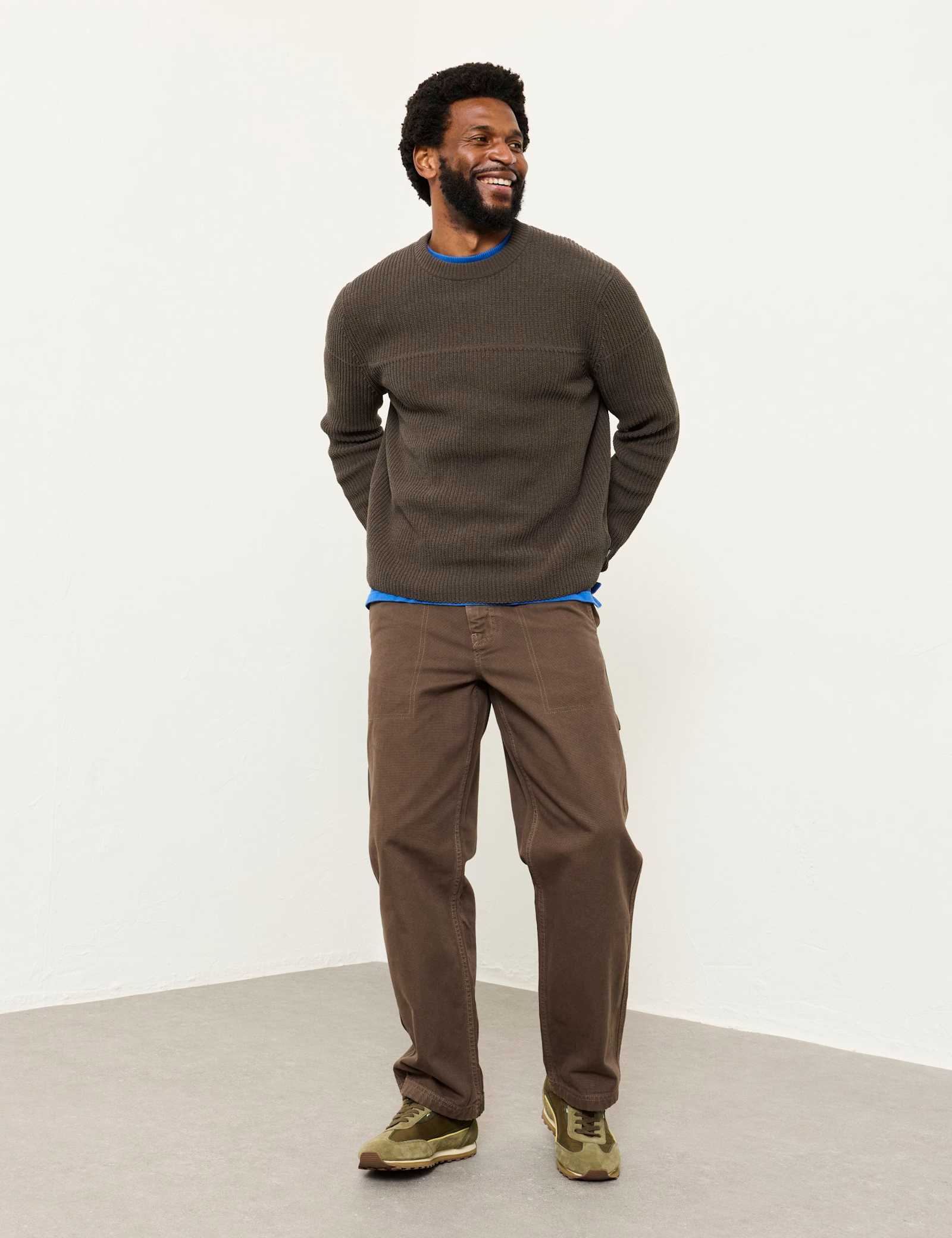 Crew Neck Textured Jumper - image 2