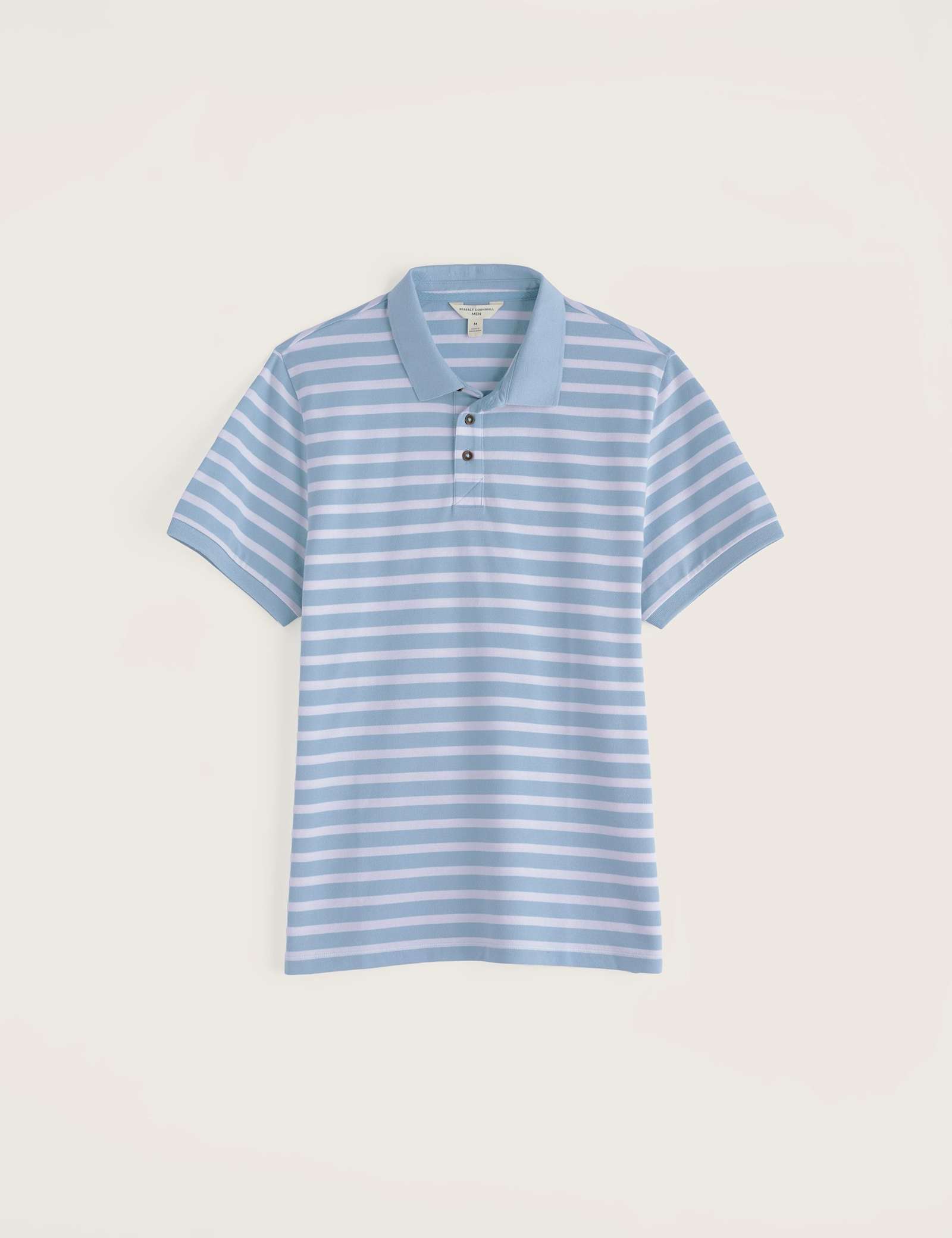 Pure Cotton Pique Striped Polo Shirt - image 4