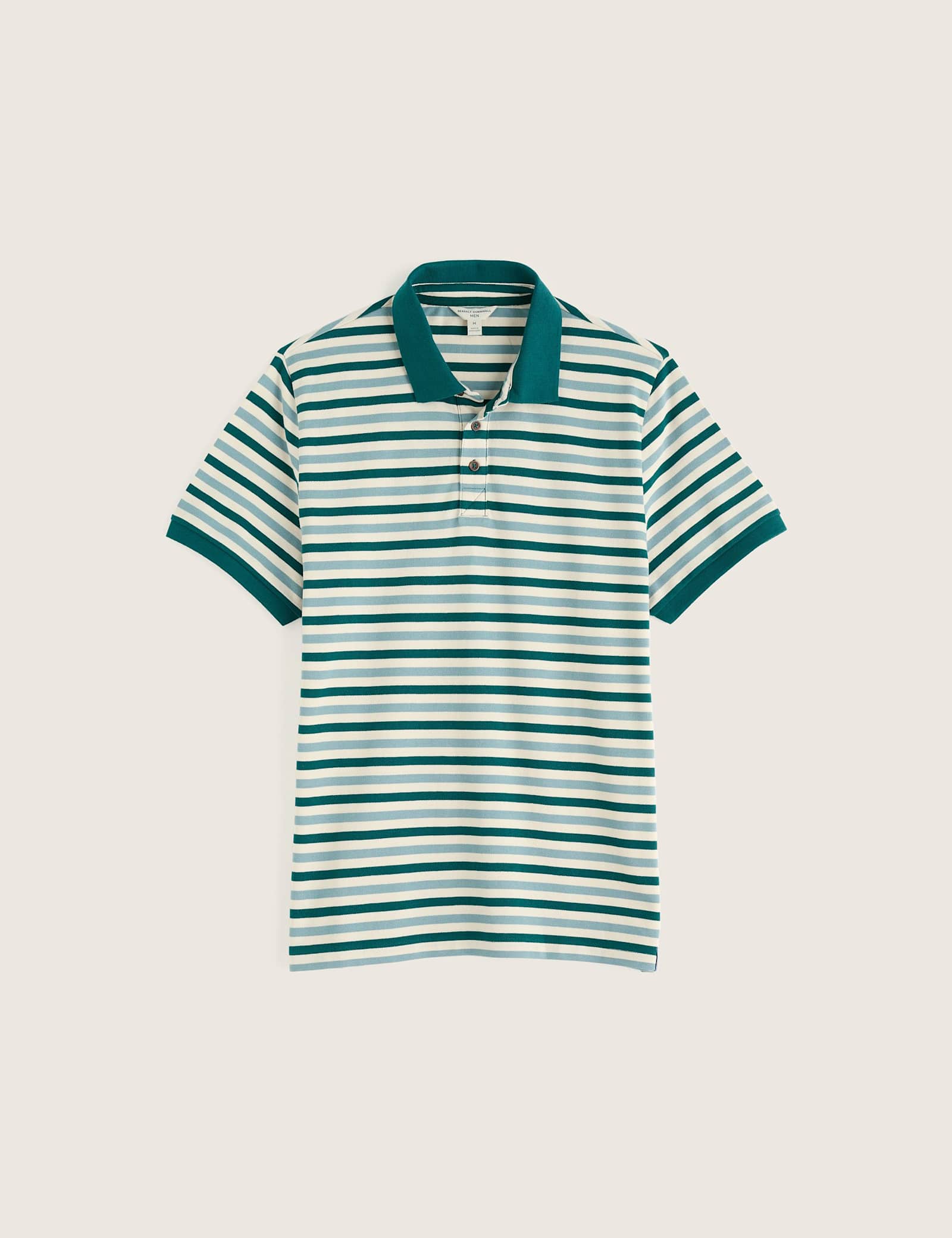 Pure Cotton Pique Striped Polo Shirt - image 5