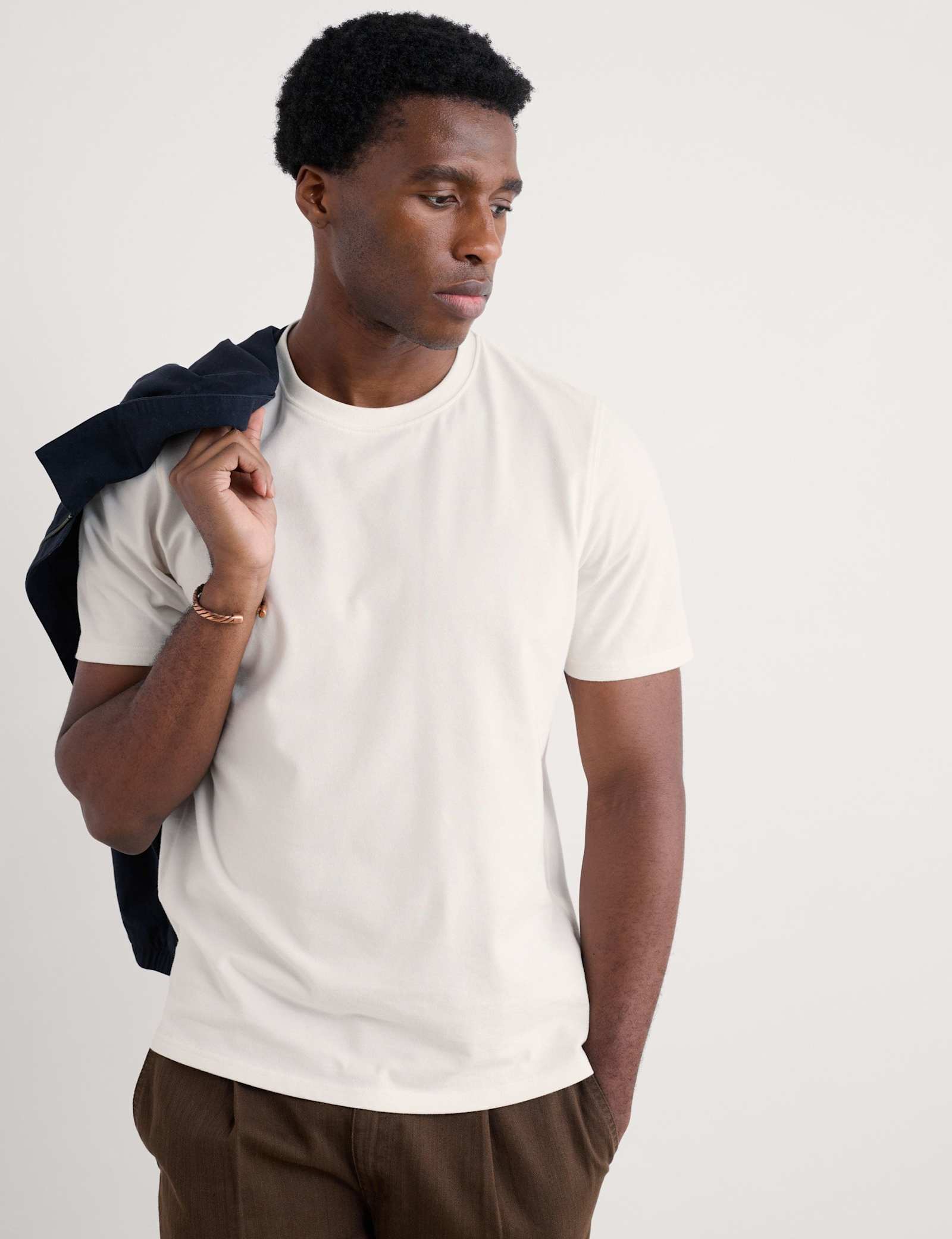 Pure Cotton Crew Neck T-Shirt - image 2